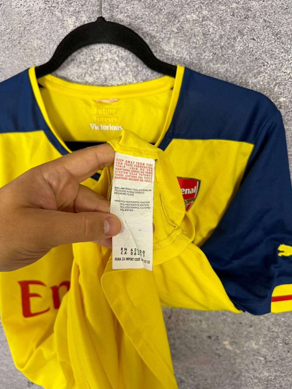 Puma Vintage Arsenal 2014/15 Away Puma Soccer Jersey Blokcore Size US M / EU 48-50 / 2 - 9 Thumbnail