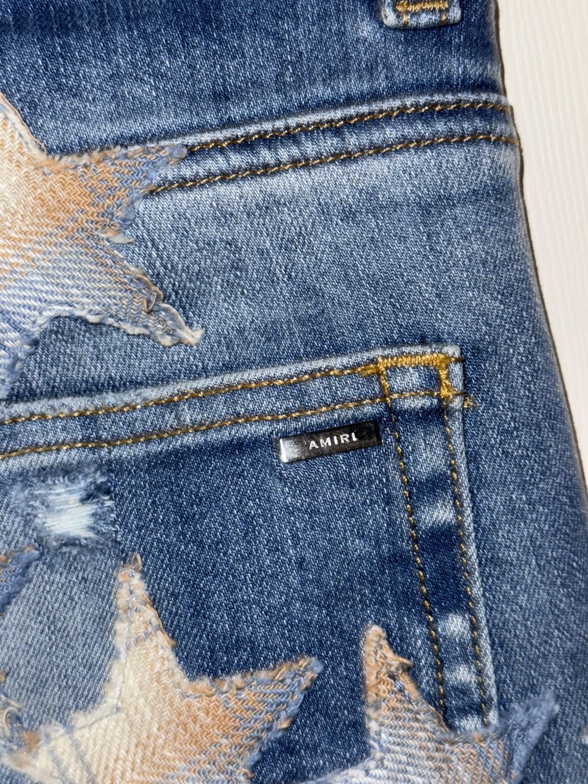 Amiri AMIRI “CHEMIST” MONOGRAM STAR JEANS Size US 33 - 9 Thumbnail
