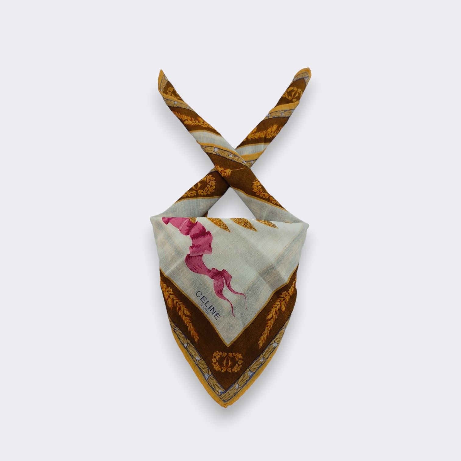 Celine × Vintage Vintage Celine Handkerchief Neckerchief Bandana H618H Size ONE SIZE - 1 Thumbnail