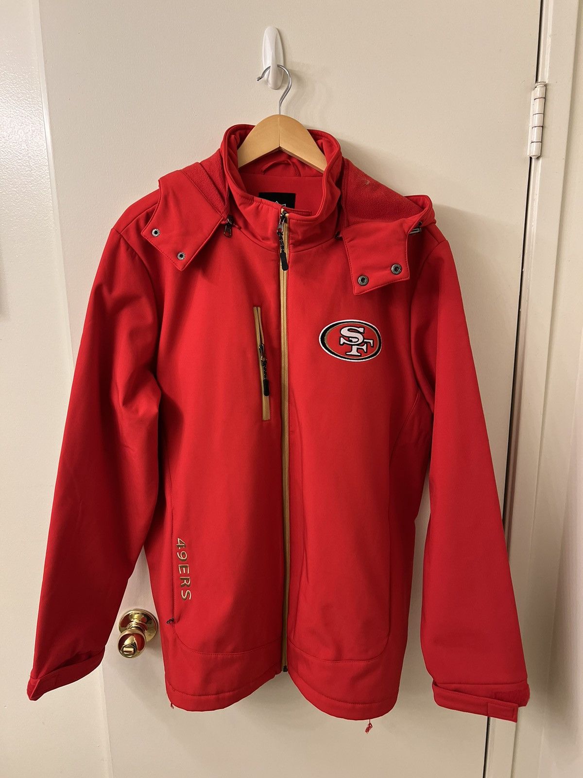 NFL Soft Shell Coat - popular San Francisco 49er