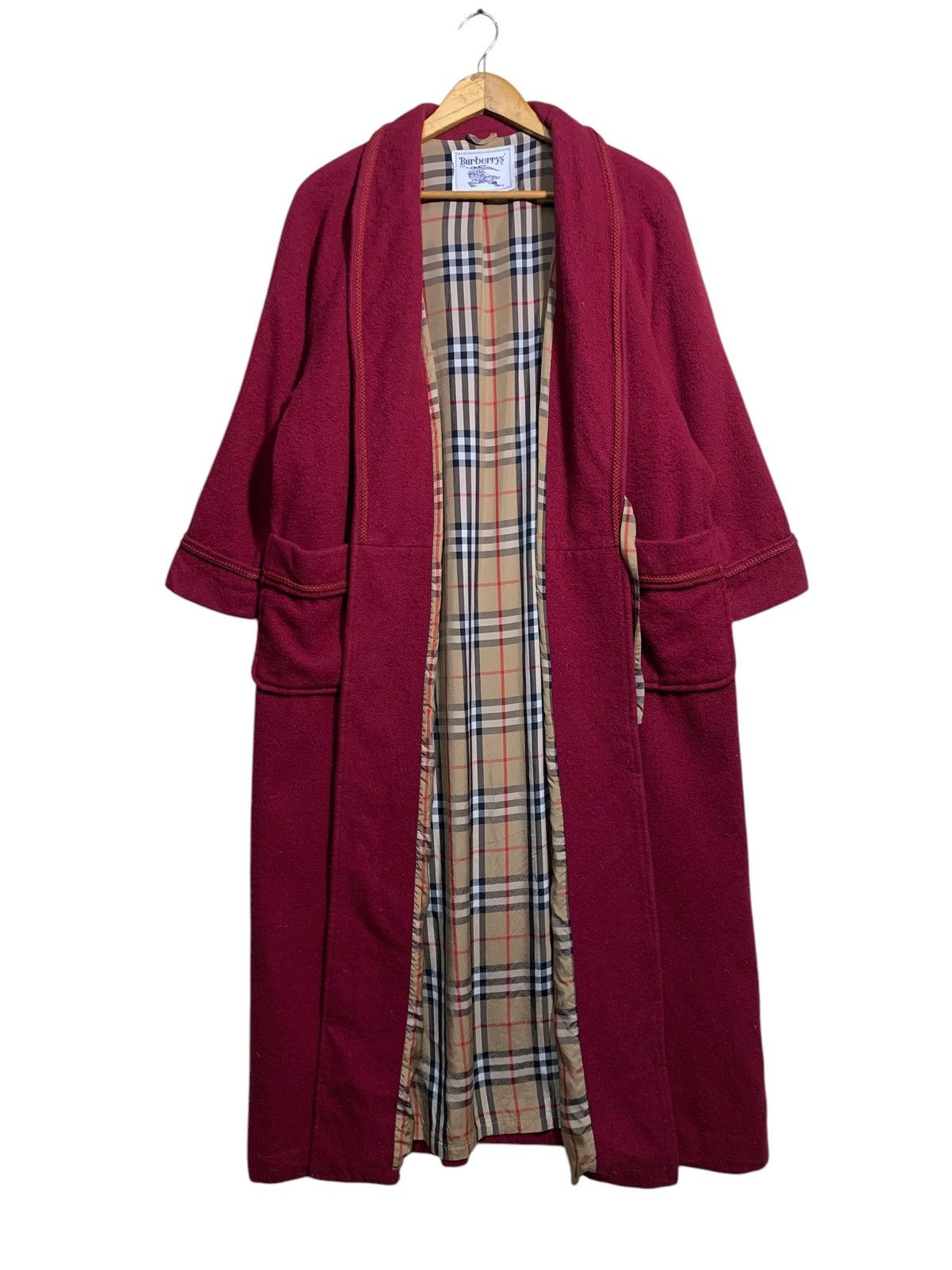 Burberry × Burberry Prorsum 🔥BURBERRY NOVACHECK ROBE RED Size US M / EU 48-50 / 2 - 1 Thumbnail