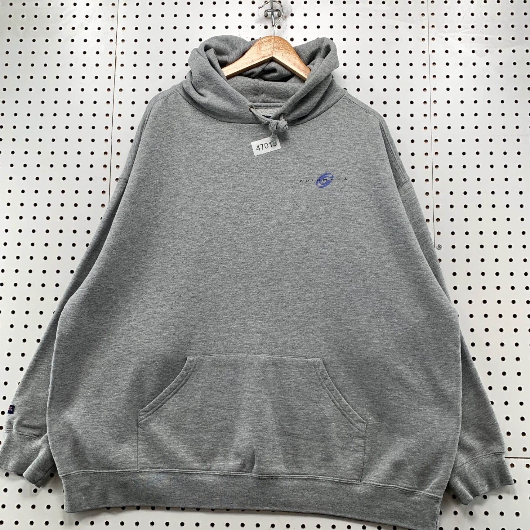 Jansport VINTAGE Columbia College Hoodie Sweatshirt Mens 2XL Gray Fleece Hooded Pullover Size US XXL / EU 58 / 5 - 2 Thumbnail