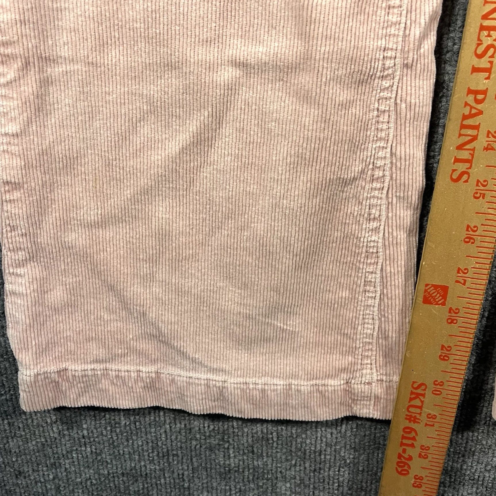 Vintage Pilcro + The Letterpress Pants Womens 27 High Rise Trouser Bootcut Corduroy Pink Size 27" / US 4 / IT 40 - 5 Thumbnail