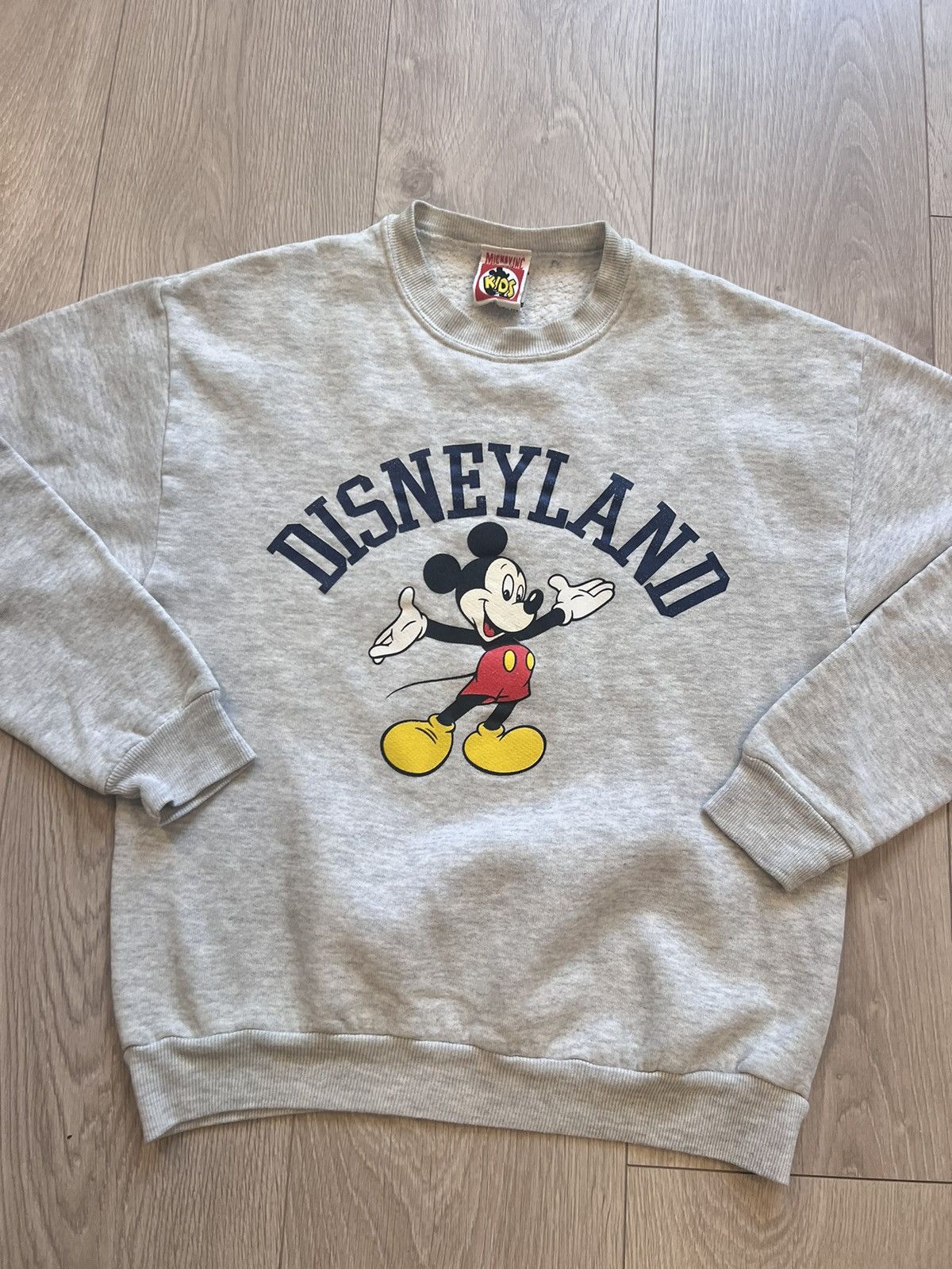 Disney × Vintage Vintage 80s Disneyland Crew Sweatshirt Kids XL Mens Small Size US XS / EU 42 / 0 - 1 Thumbnail