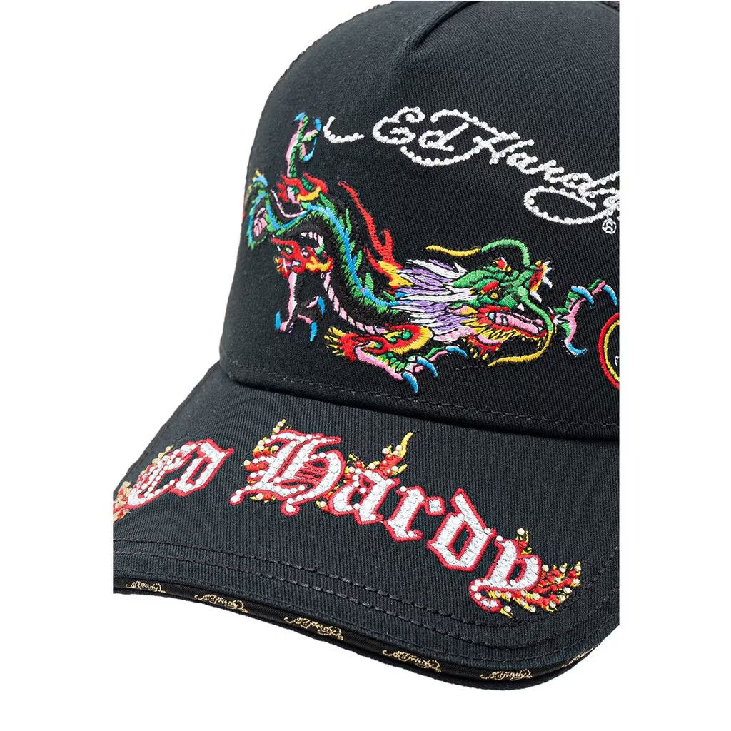 Christian Audigier 💥Ed hardy Majestic dragon Trucker cap Size ONE SIZE - 3 Thumbnail
