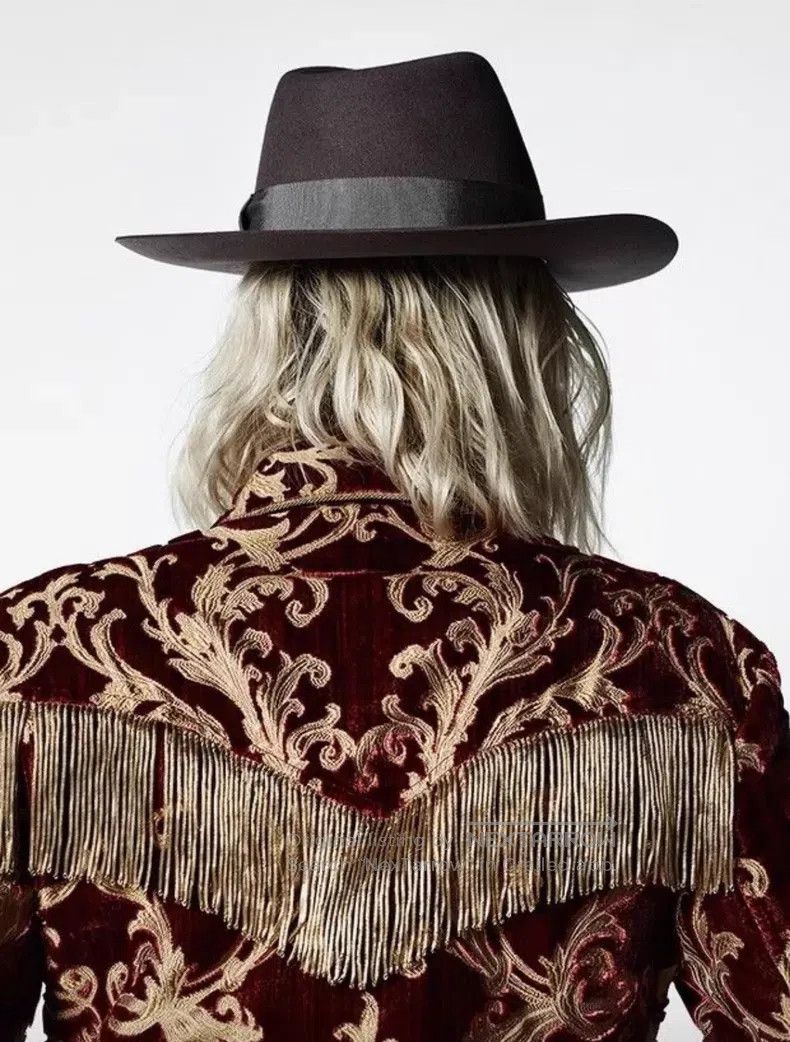Saint Laurent Paris Saint Laurent Paris Velvet Gold Fringe Jacket i Size US M / EU 48-50 / 2 - 9 Thumbnail