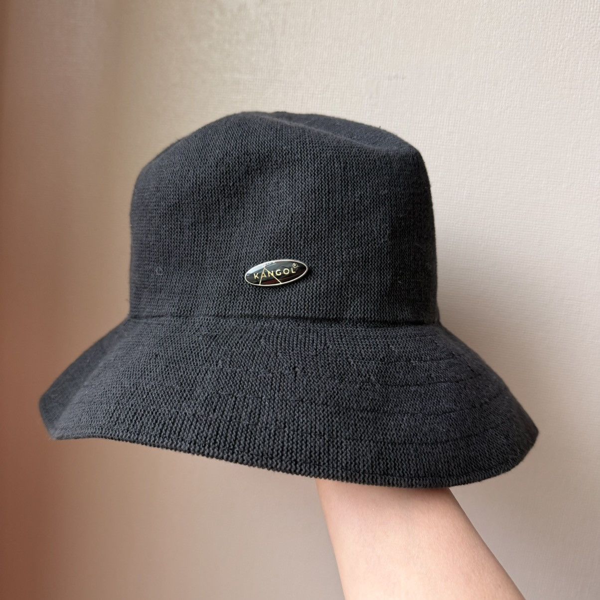 Kangol Kangol Cotton Crusher Bucket Hat Black England Metal Logo Size ONE SIZE - 3 Thumbnail