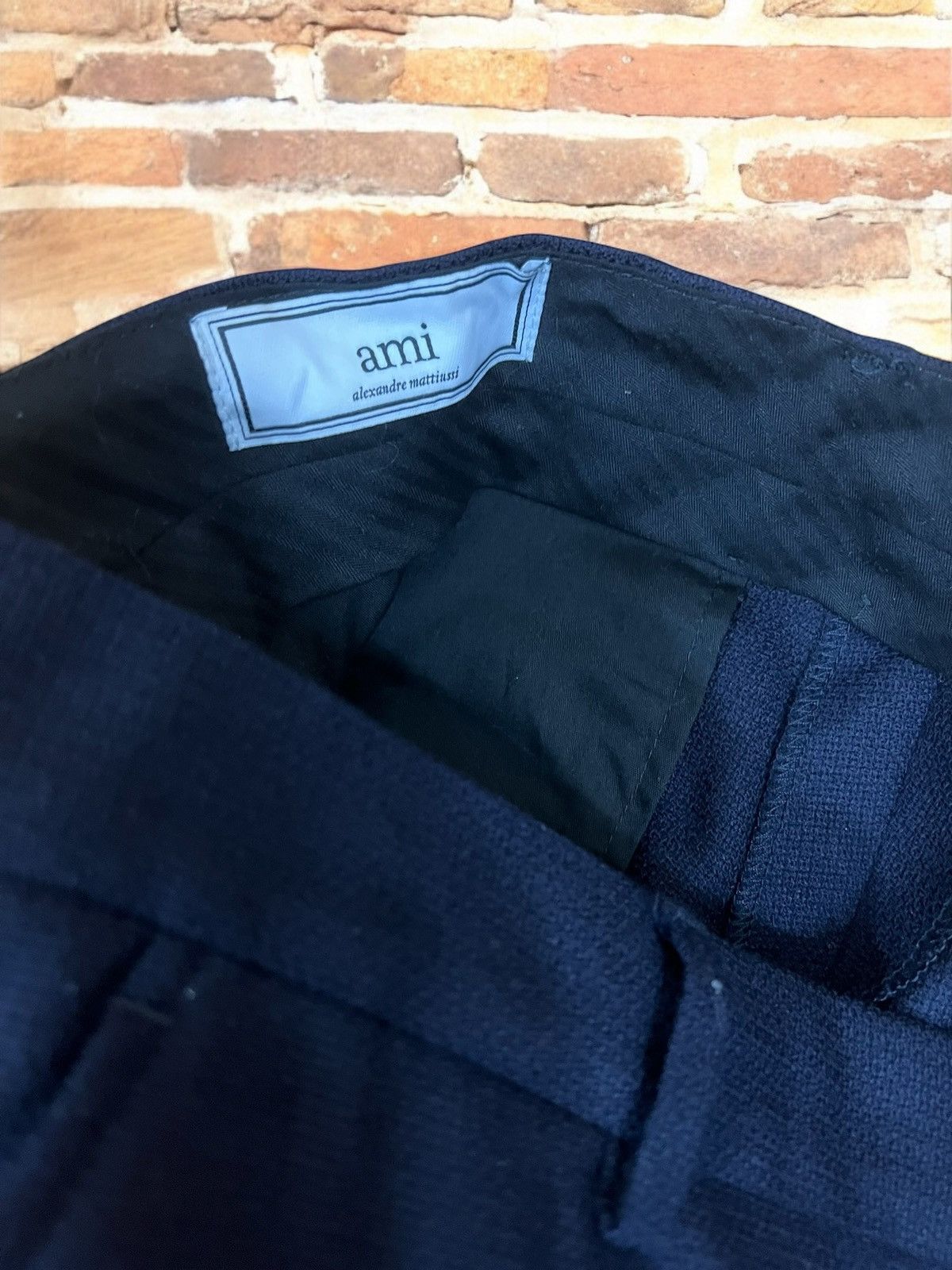 AMI Ami Navy Woolen trousers size 40 / L Size 32" / US 10 / IT 46 - 6 Thumbnail