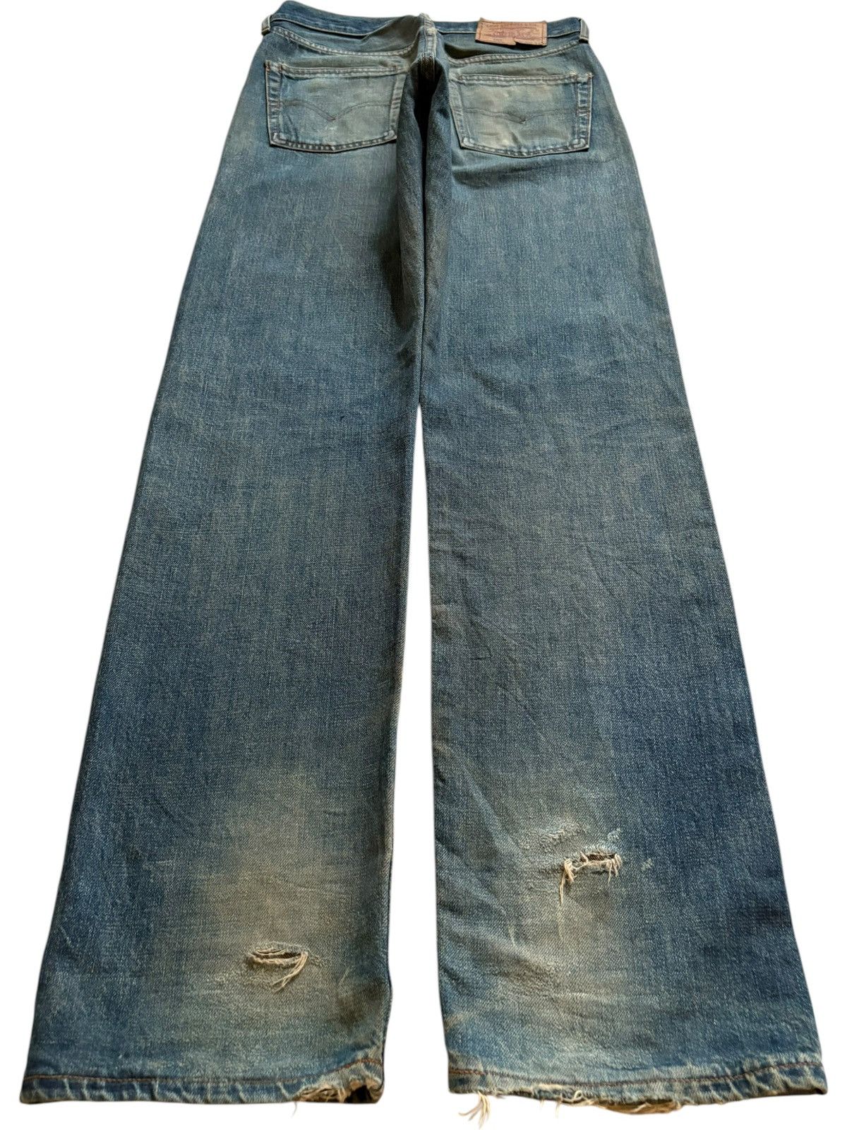 Levi's Vintage 80s Levis Big E Selvedge Rusty Mud Wash Loose Jeans Size US 29 - 3 Thumbnail