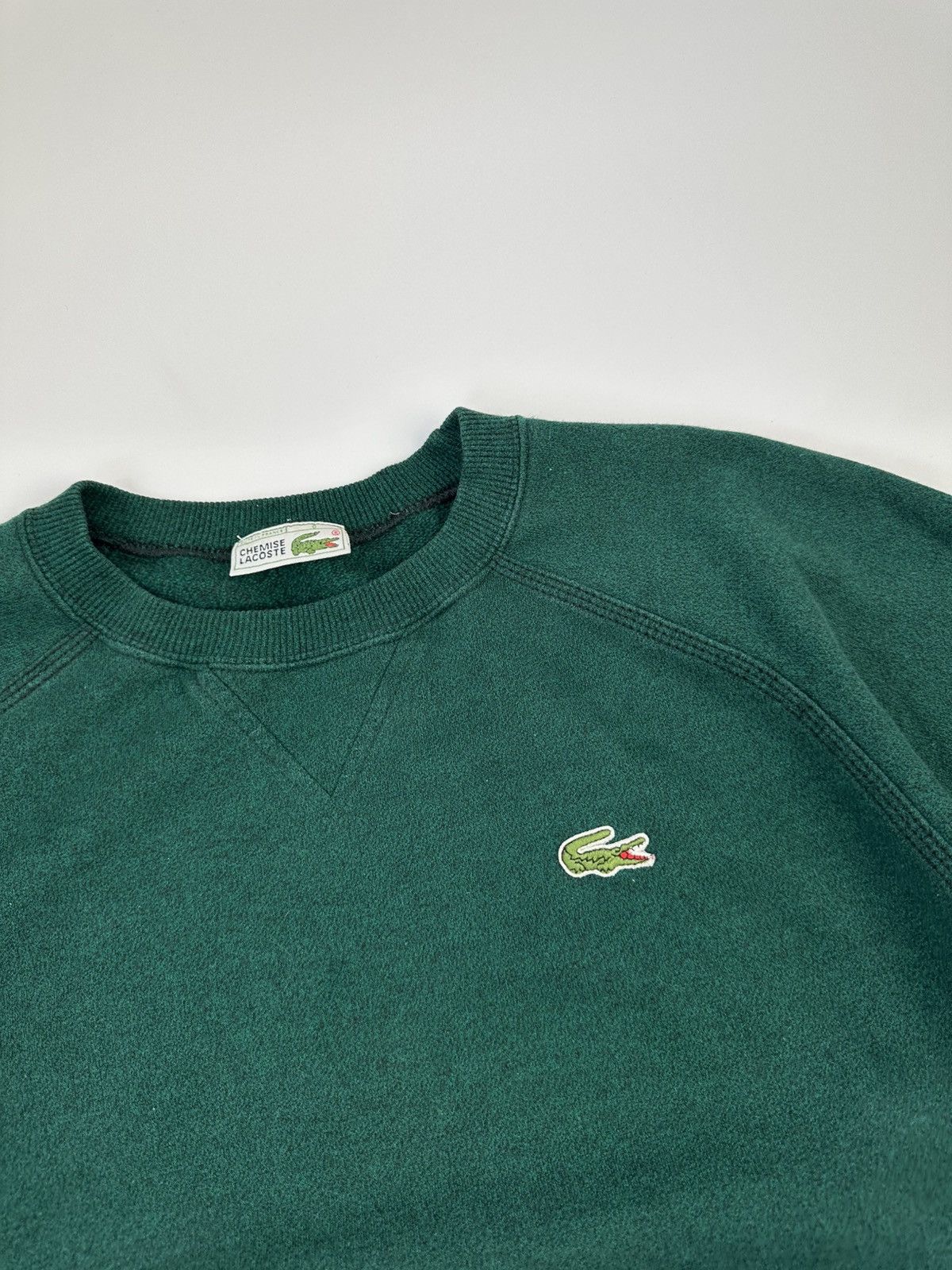 Lacoste 90's Chemise Lacoste Baggy Sweatshirt Logo Green Size US L / EU 52-54 / 3 - 7 Thumbnail