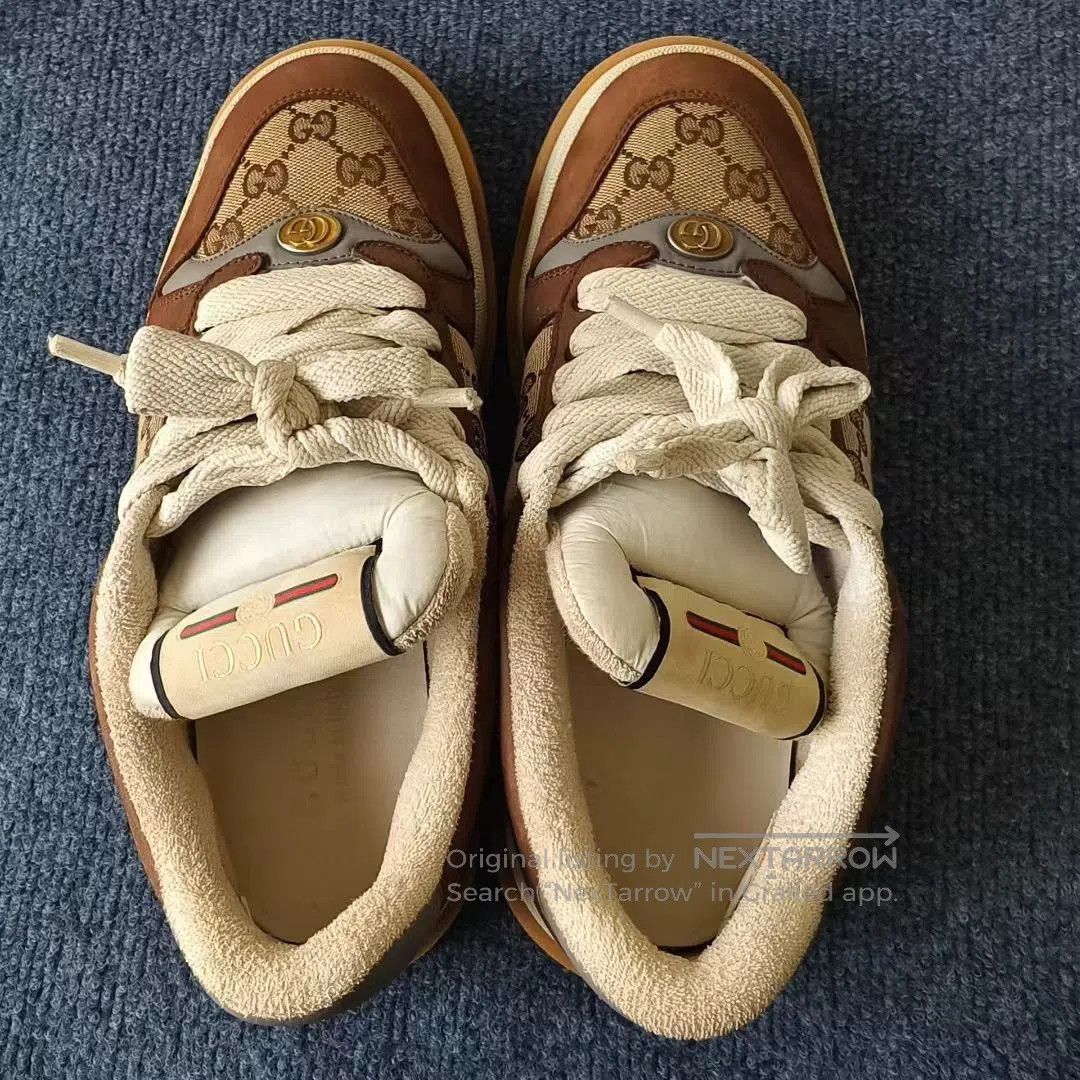 Gucci Gucci Screener Leather GG Canvas Low. Size US 8 / EU 41 - 4 Thumbnail
