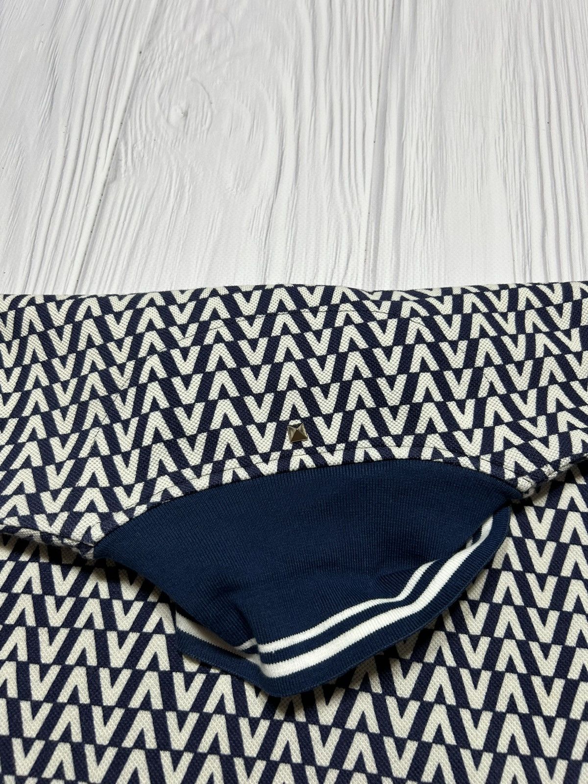 Valentino Valentino Stripe Trimmed Logo Polo Size XL Size US XL / EU 56 / 4 - 7 Thumbnail