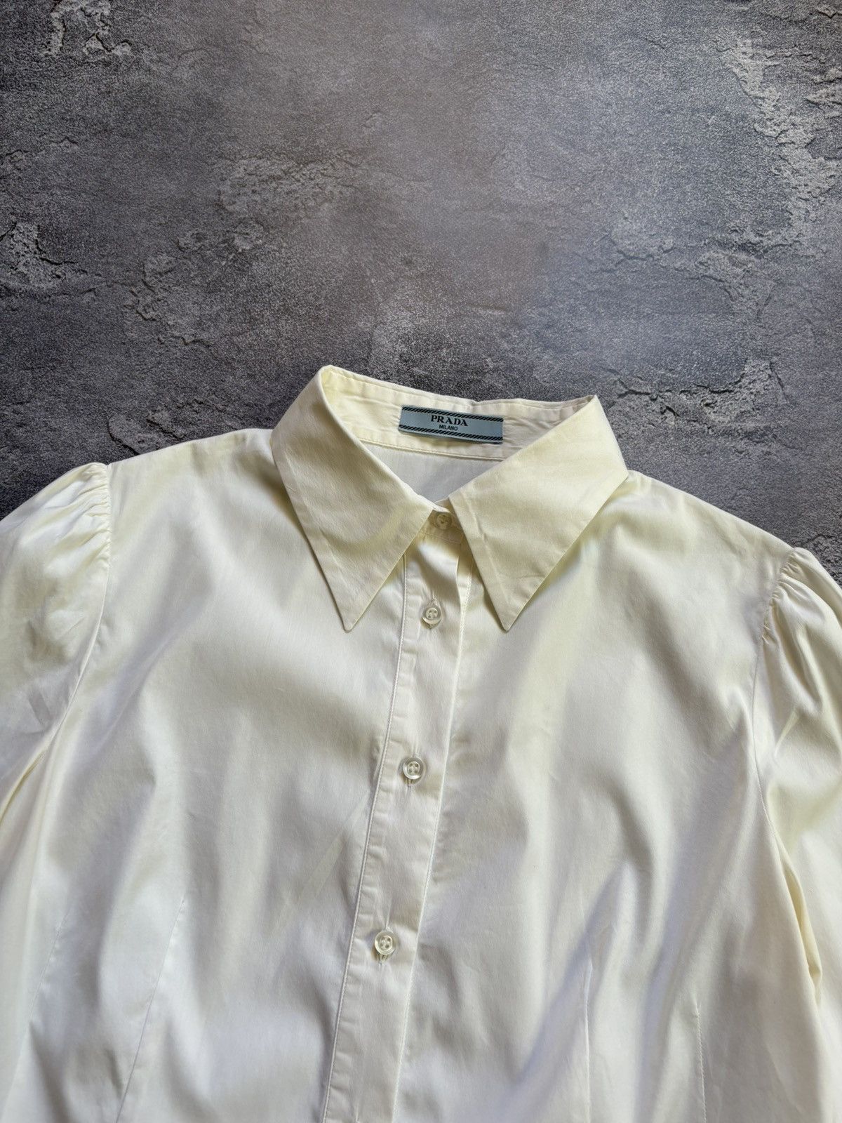 Prada Prada Milano Luxury Woman’s White Blouse Shirt Button Up Size M / US 6-8 / IT 42-44 - 6 Thumbnail
