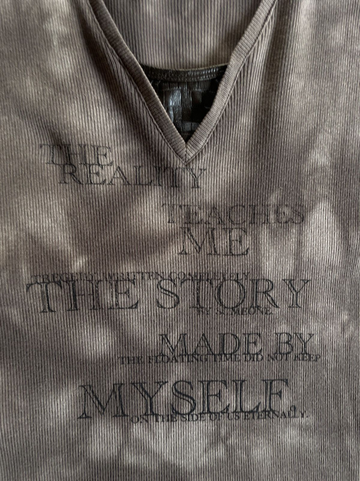 If Six Was Nine 2000s Japanese archive Vkei Layered Poem V-Neck Tee Y2K Size US S / EU 44-46 / 1 - 6 Thumbnail