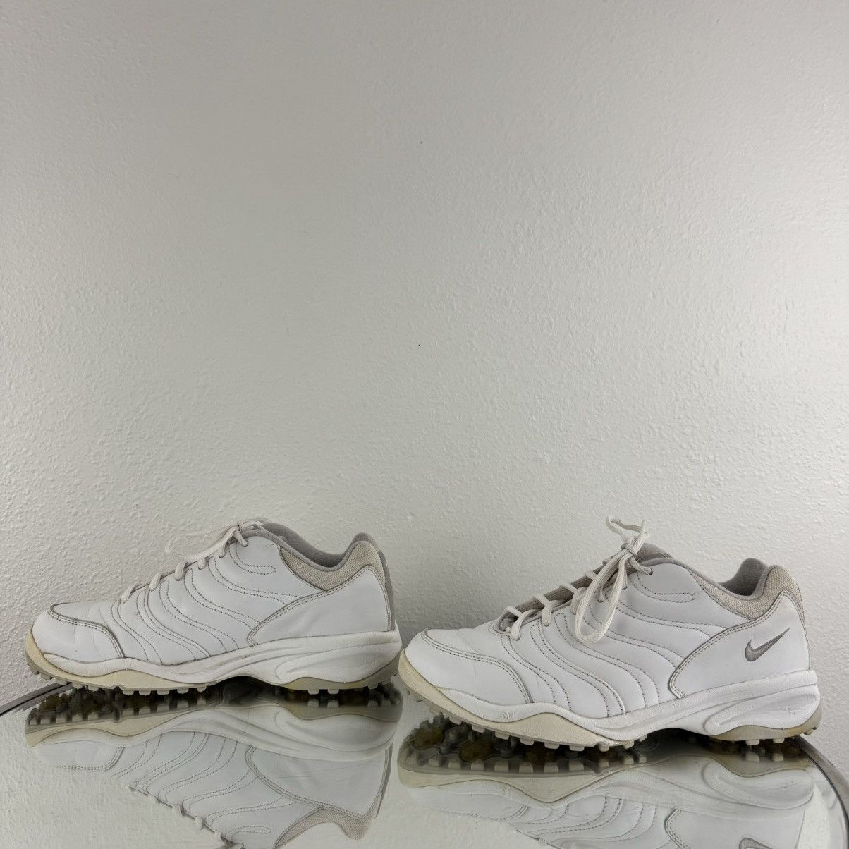 Nike NIKE Vintage White Leather Course Air Access Golf Sneakers Size US 10 / IT 40 - 7 Thumbnail
