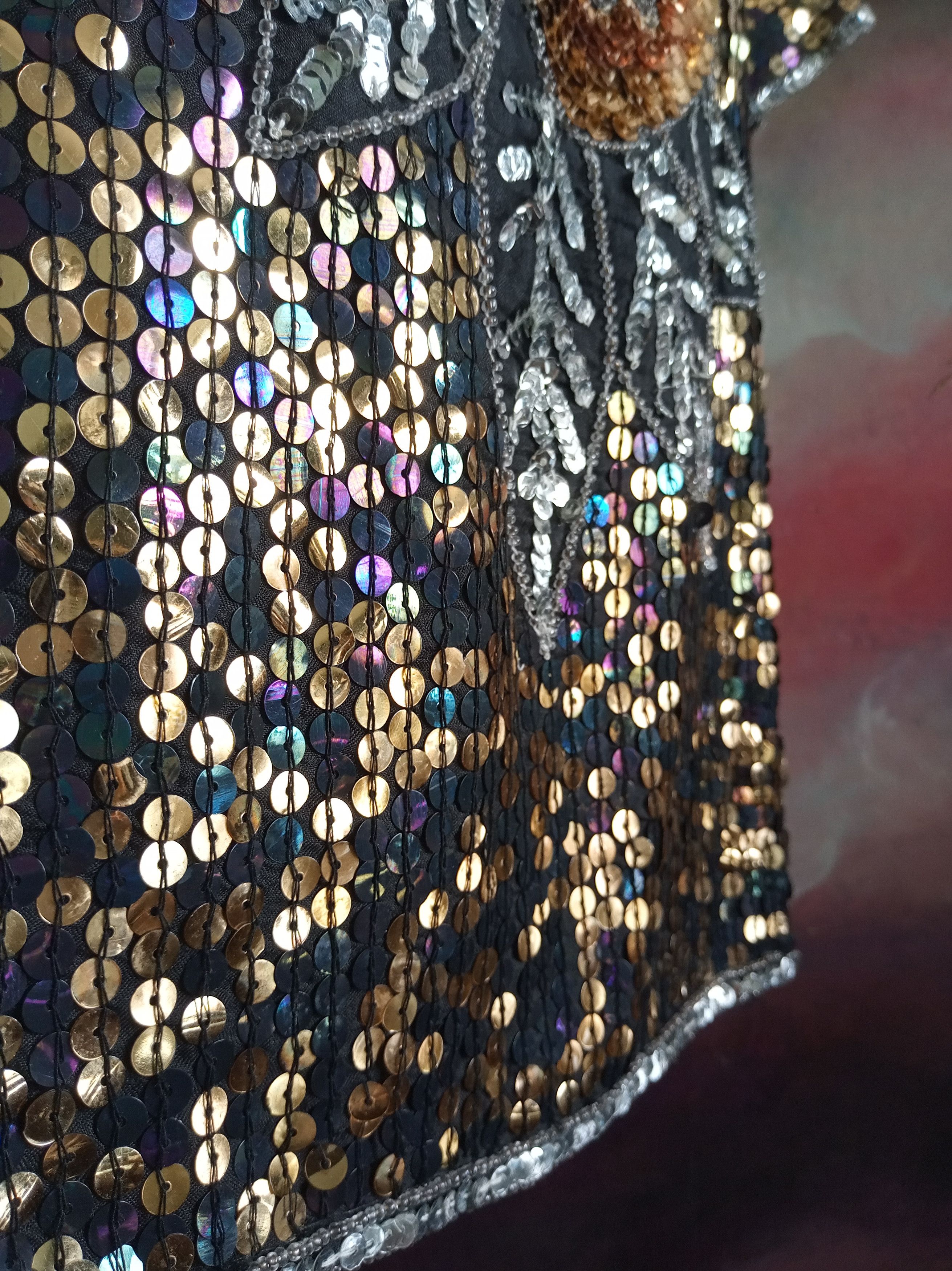 Vintage Large sequin blouse Size XL / US 12-14 / IT 48-50 - 5 Thumbnail