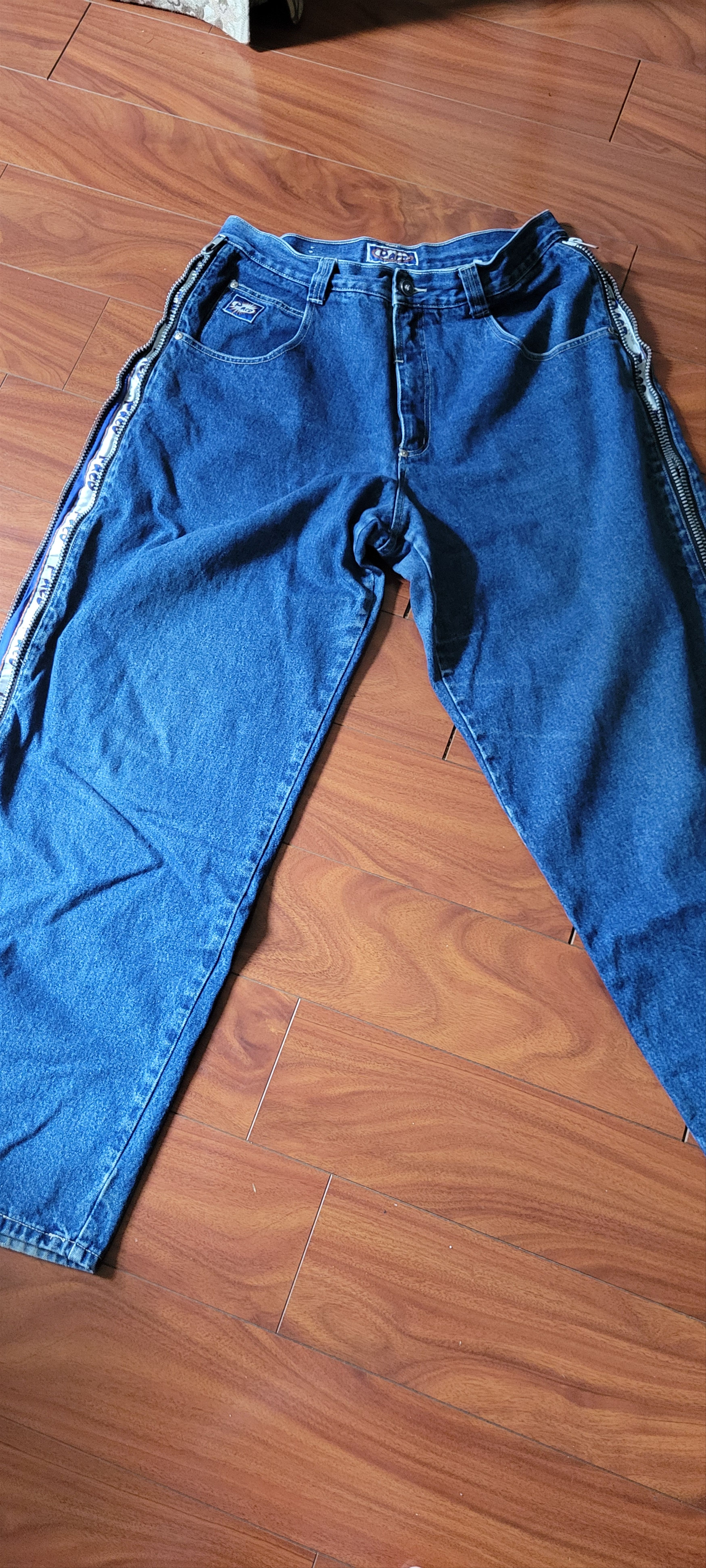 Vintage 90s Paco Zipper Jeans v Rare Denim Size US 36 / EU 52 - 1 Thumbnail
