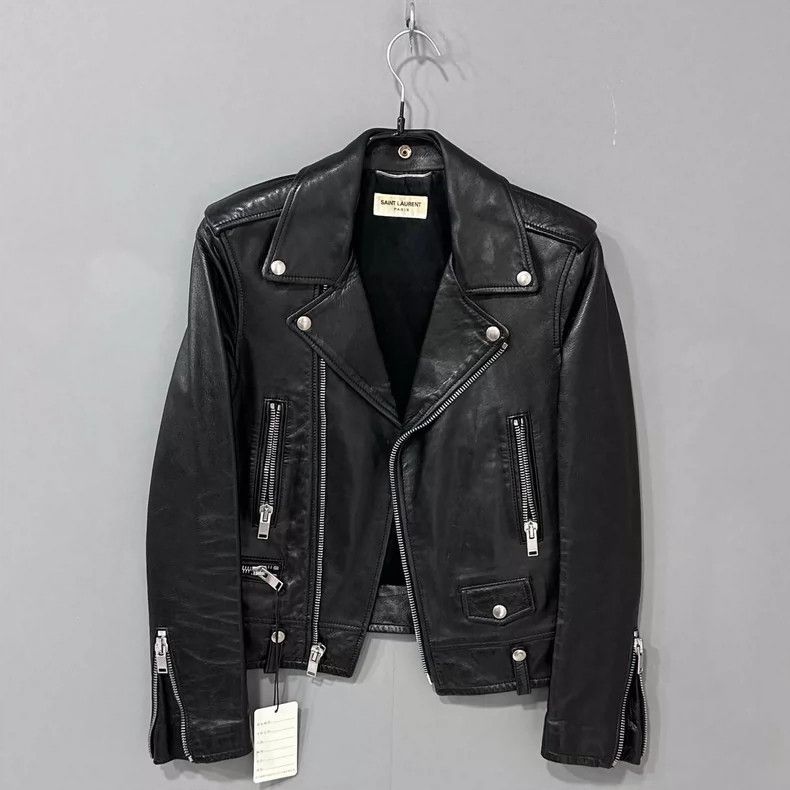 Saint Laurent Paris Saint Laurent Paris Classic motorcycle leather jacket 2505- Size XS / US 0-2 / IT 36-38 - 1 Thumbnail