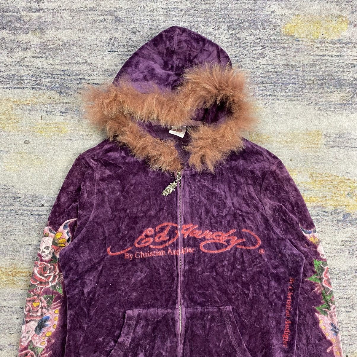 Ed Hardy Vintage y2k ed hardy velvet zip hoodie Size S / US 4 / IT 40 - 4 Thumbnail