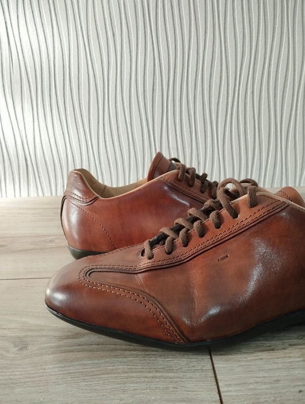 Santoni Santoni sneakers size 8 shoes 43 brown leather formal Size US 10 / EU 43 - 2 Thumbnail