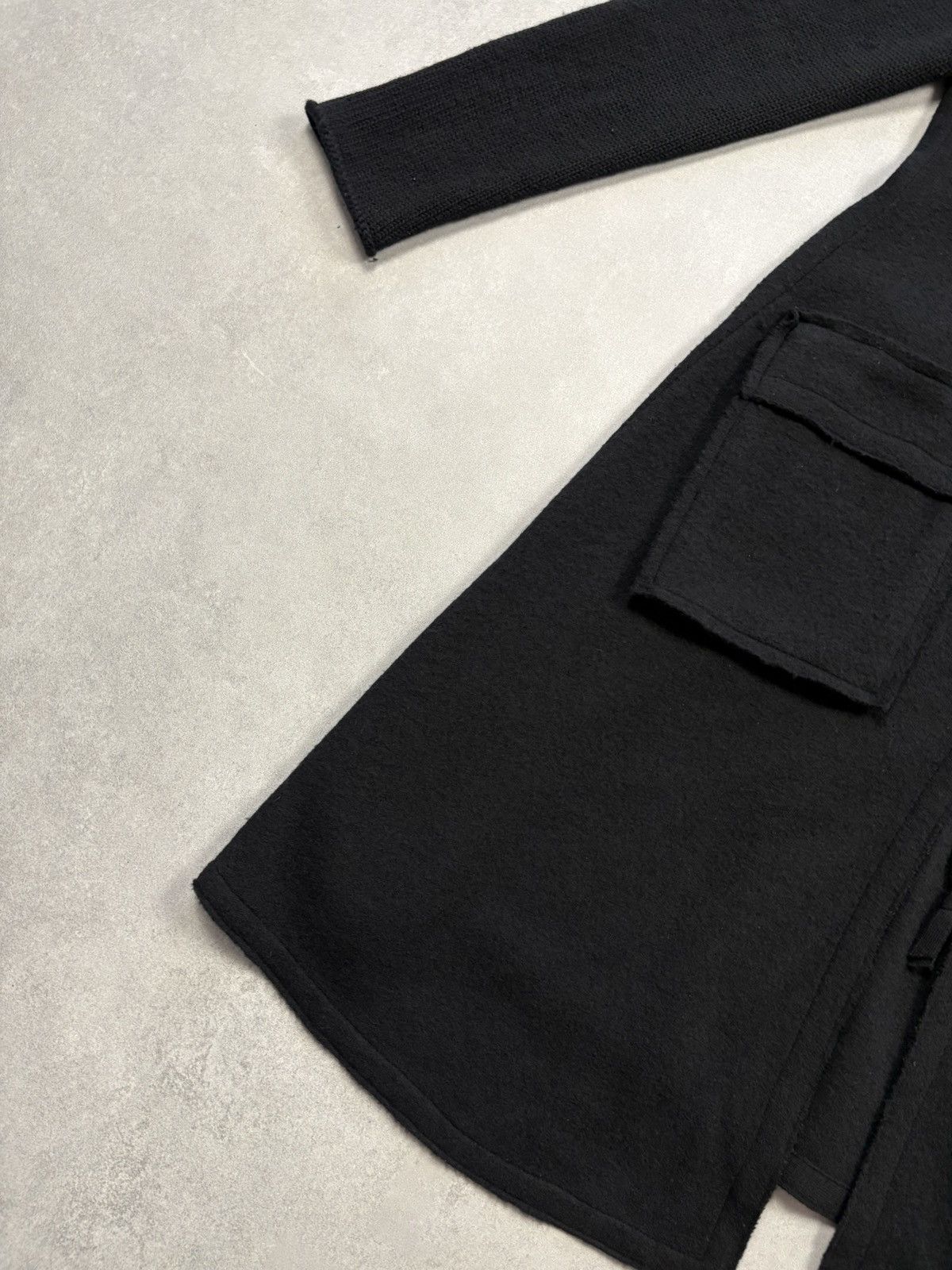 Rundholz Rundholz Wool Long Zip Coat Black Avant Garde Jacket M Size M / US 6-8 / IT 42-44 - 4 Thumbnail