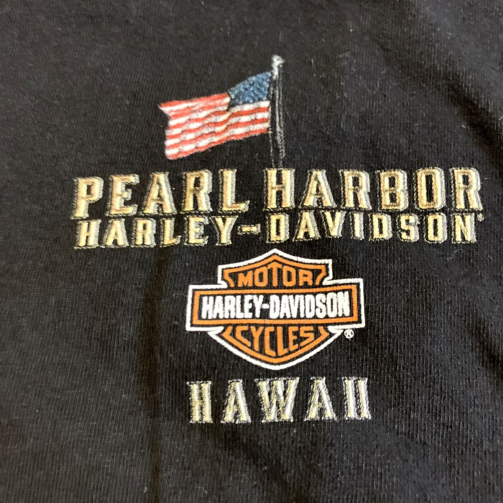 Harley Davidson Harley-Davidson T-Shirt Double-Sided Graphic Print 3XL Black Crew Neck Men Vintage? No (adjusted) Size US XXL / EU 58 / 5 - 2 Thumbnail