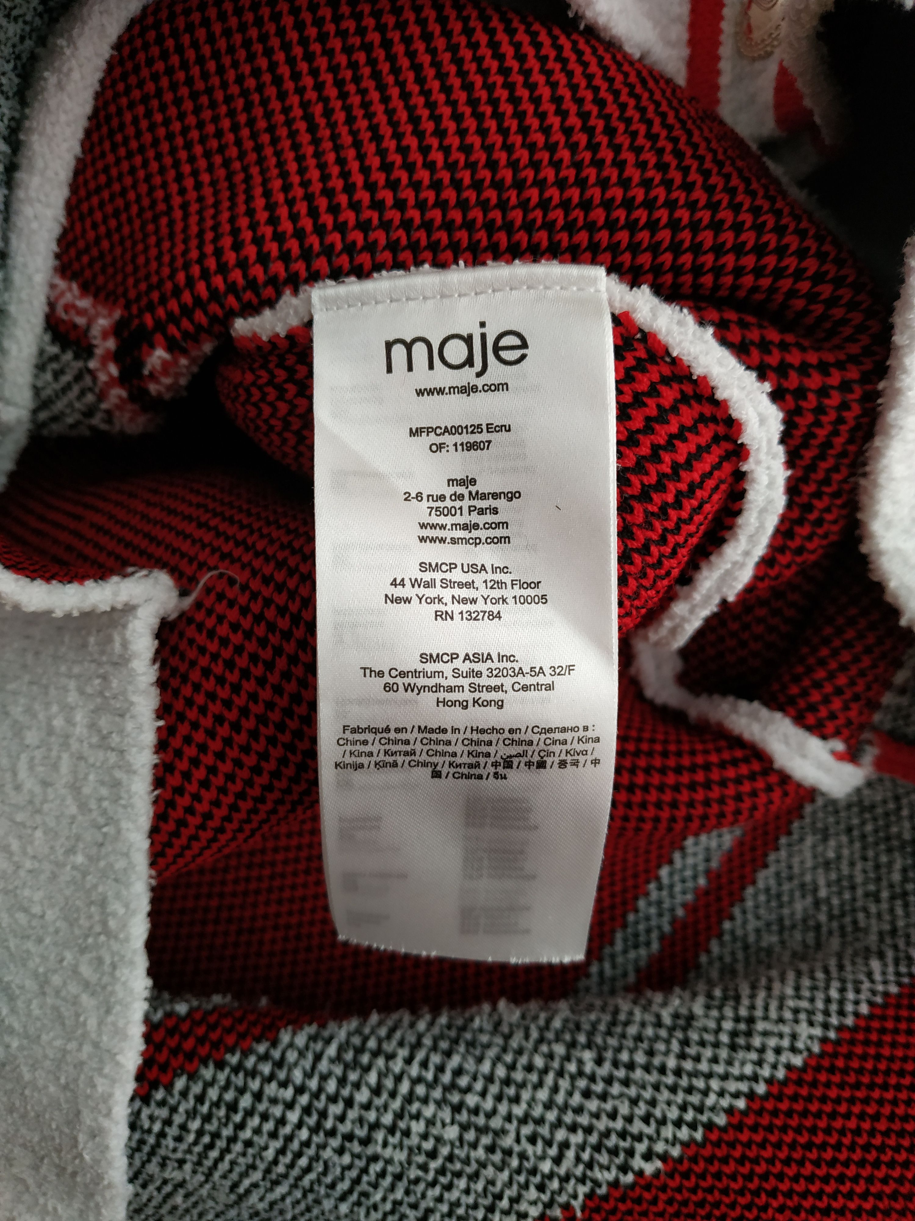 Maje MAJE Mallais Women's Knit Cardigan Sweater, s. S (1), fit. M Size M / US 6-8 / IT 42-44 - 10 Thumbnail