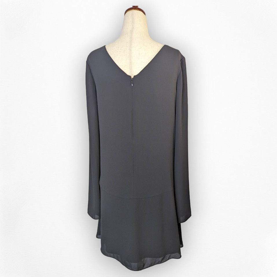 Cinq a Sept Cecil black long sleeve baby doll mini dress size 2 Size XS / US 0-2 / IT 36-38 - 9 Thumbnail