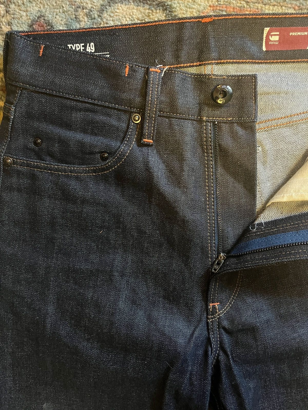G-Star G Star Raw Type 49 Relaxed Straight Denim Size US 29 - 3 Thumbnail