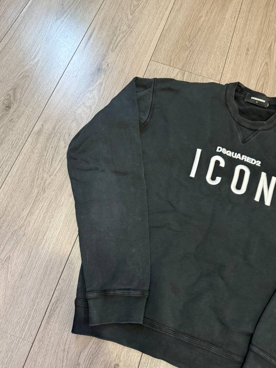 Dsquared2 Dsquared 2 Icon big embroidered logo black sweatshirt Size L Size US L / EU 52-54 / 3 - 4 Thumbnail