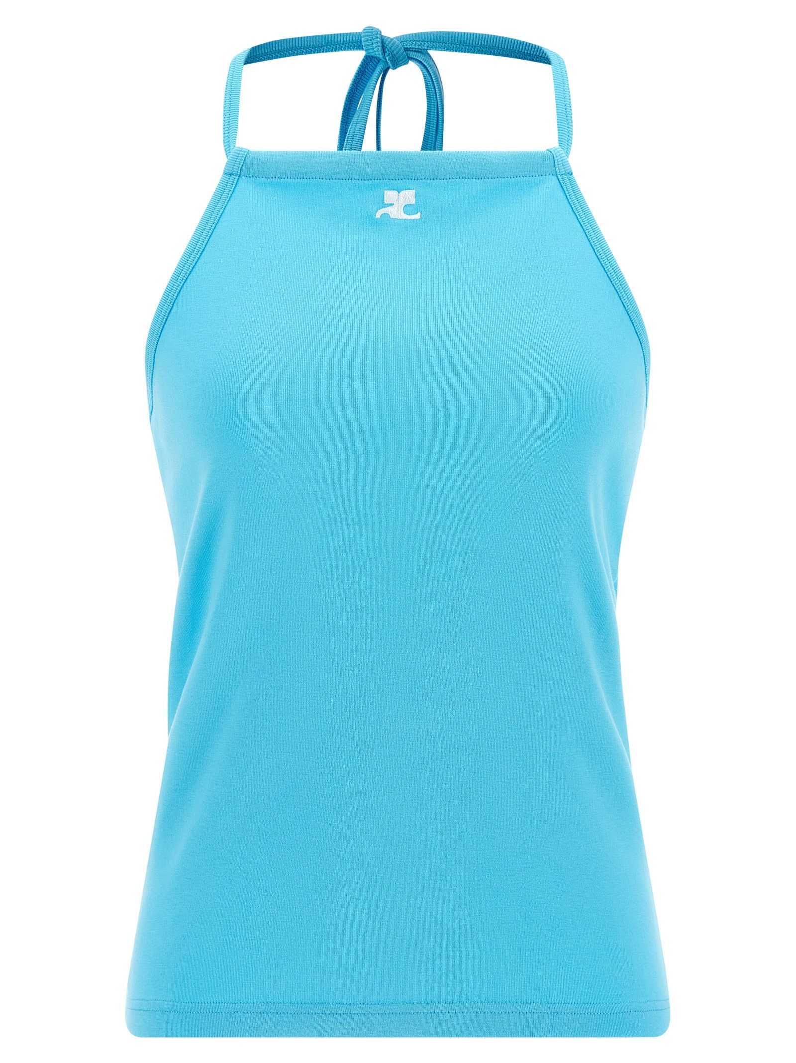 Courreges Logo embroidery tank top Size M / US 6-8 / IT 42-44 - 1 Thumbnail
