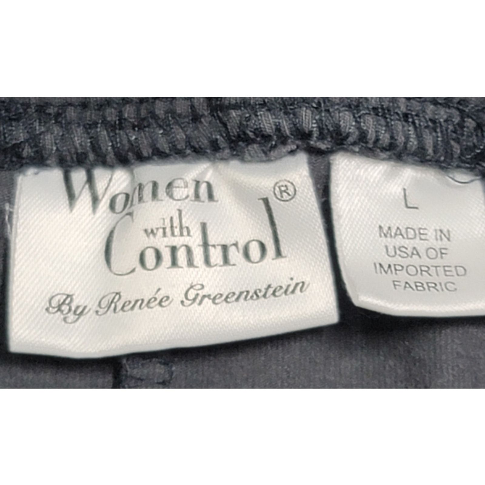 Other Women With Control Gray Flat Front Legging Large Pull On Size 34" / US 12 / IT 48 - 2 Thumbnail