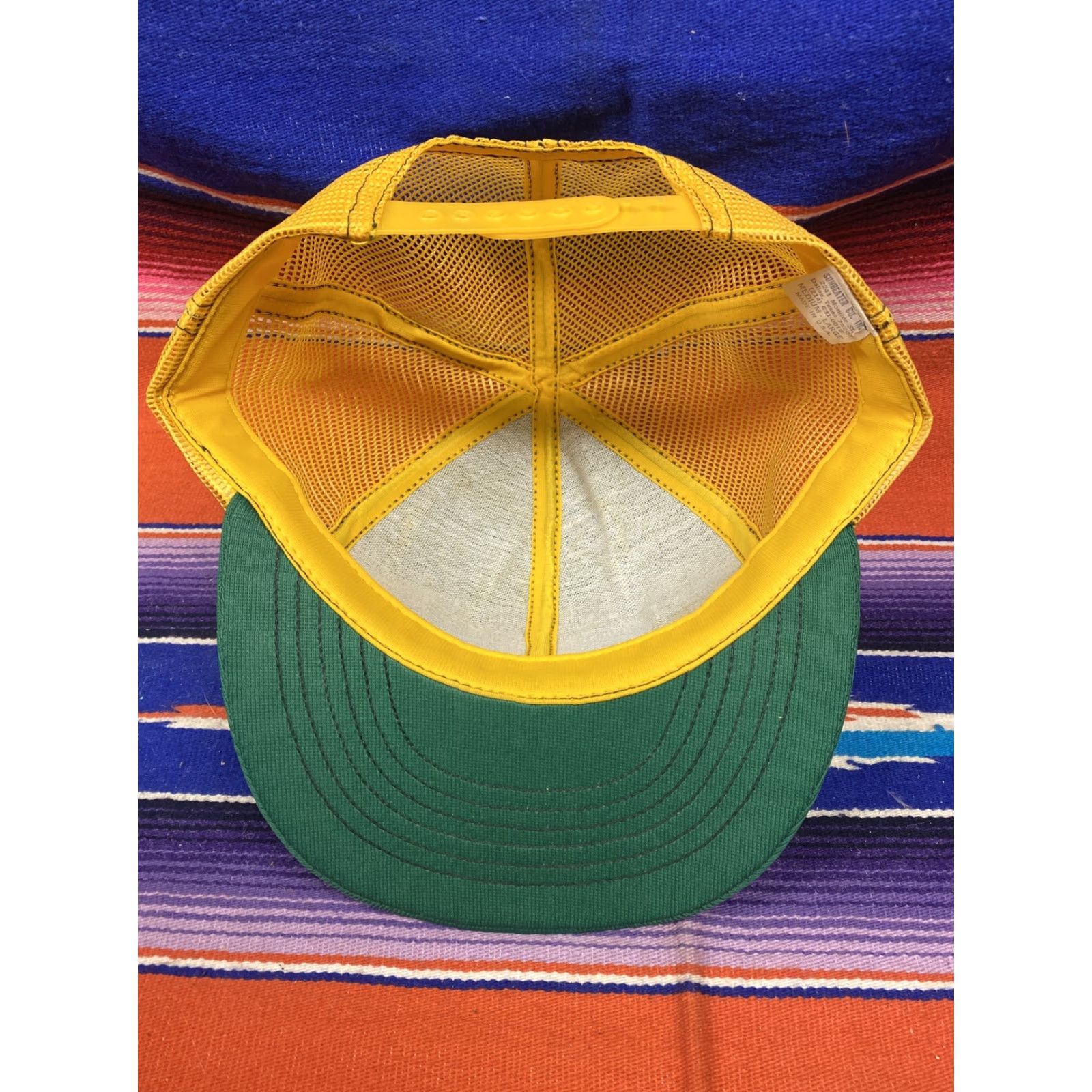 Vintage VINTAGE Sunbeater Snapback Trucker Hat Men Adjustable Green USA History: Padre Island? (But must only use original words; avoid added interpretation) Size ONE SIZE - 4 Thumbnail