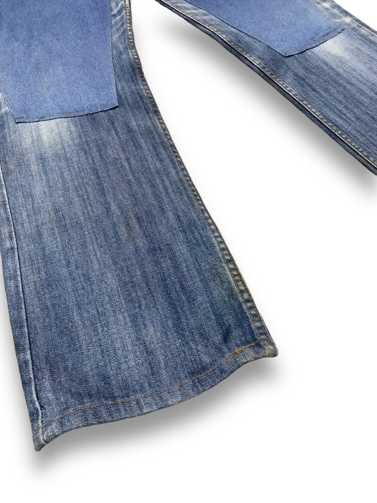 L.O.G.G. Y2K L.O.G.G. Double Knees Patches Loose Distressed Jeans Size US 35 - 9 Thumbnail