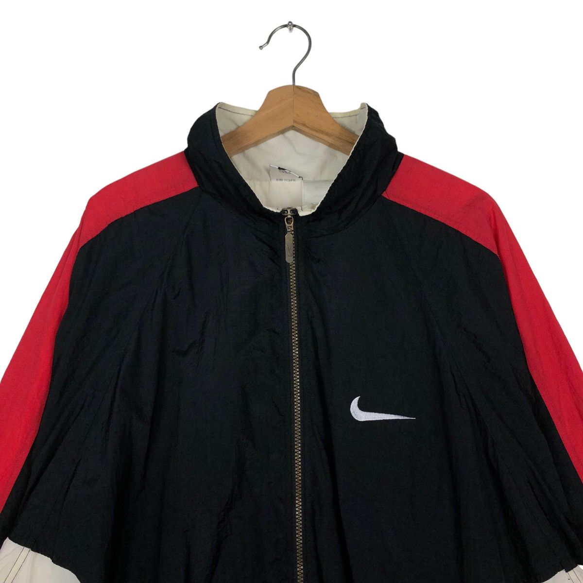 Nike 🔥90’s Vintage Nike Bomber Jacket Big Swoosh Design Size US L / EU 52-54 / 3 - 2 Thumbnail