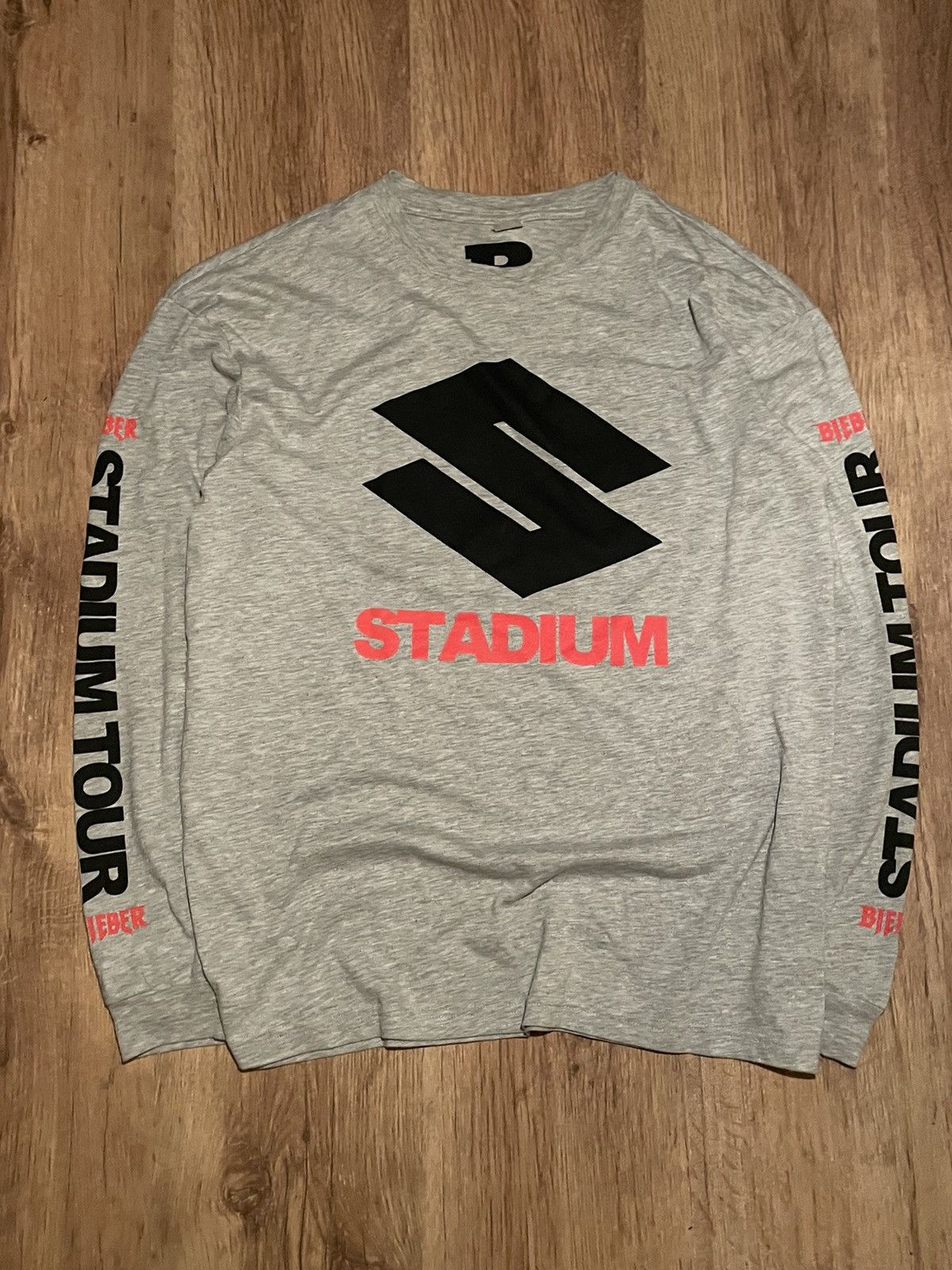 Band Tees × Justin Bieber Justin Bieber Stadium Tour Long Sleeve Y2k Streetwear M Size US M / EU 48-50 / 2 - 1 Thumbnail