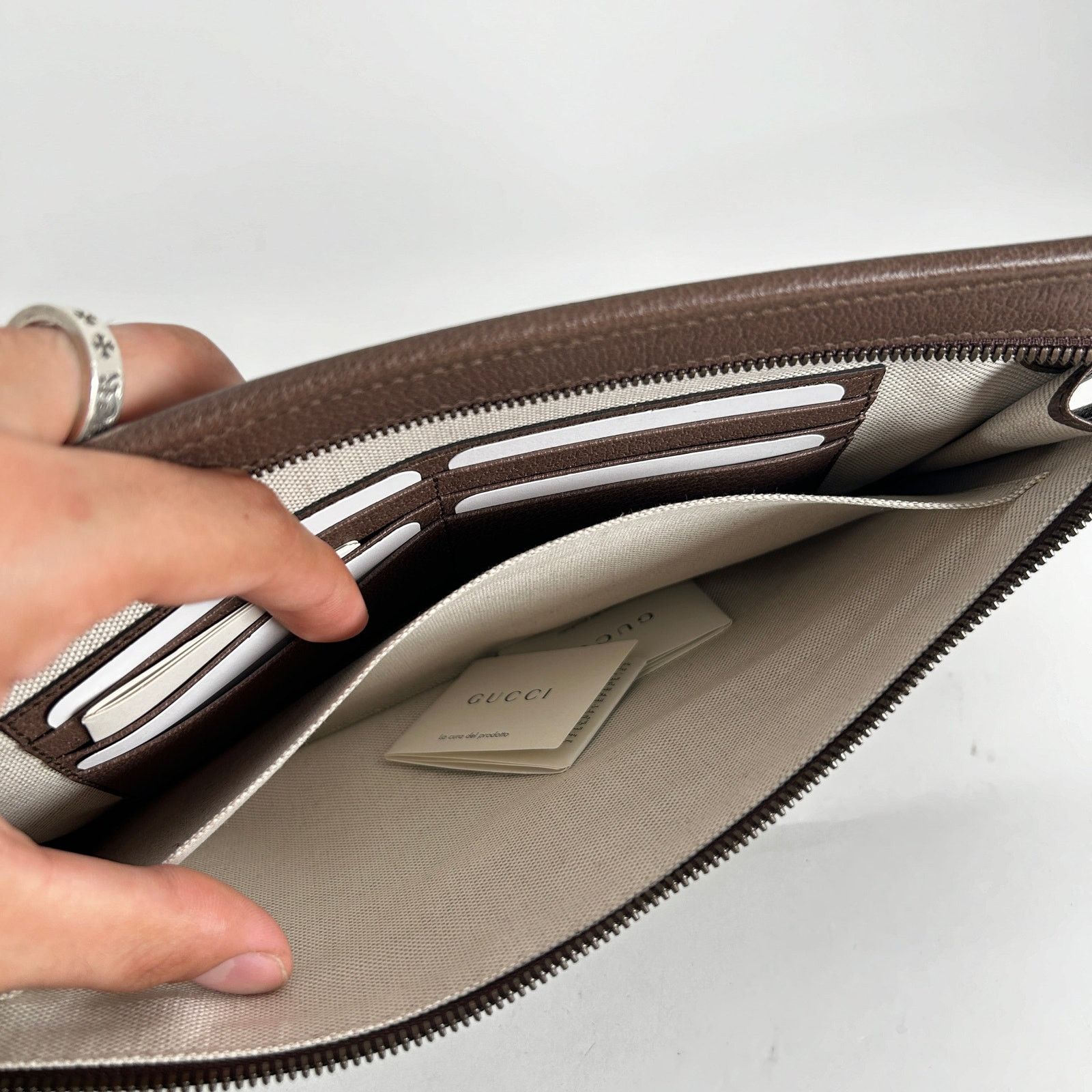 Gucci Gucci GG Supreme Ophidia Clutch Size ONE SIZE - 7 Thumbnail
