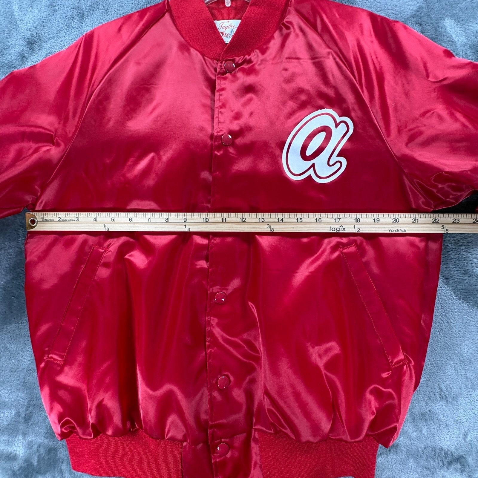 Other Vintage Taylor Jacket's 80's Atlanta Braves Red Satin Bomber Size US M / EU 48-50 / 2 - 7 Thumbnail