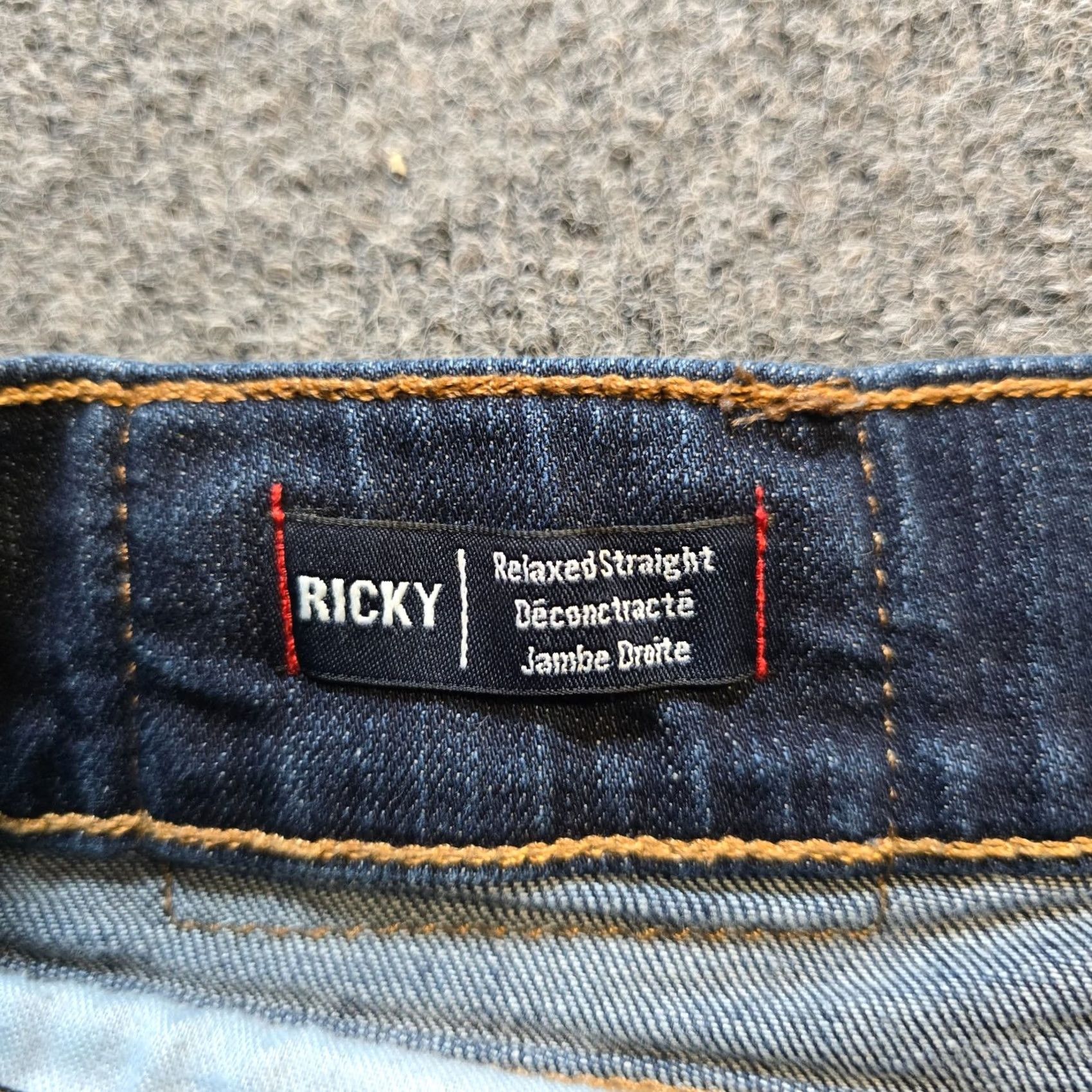 True Religion True Religion Jeans Mens 36x29 Blue Dark Wash Relaxed Straight Casual Capsule Jeans USA Mexico Denim Cotton 5-Pocket Logo Vintage No N/A Size US 36 / EU 52 - 4 Thumbnail