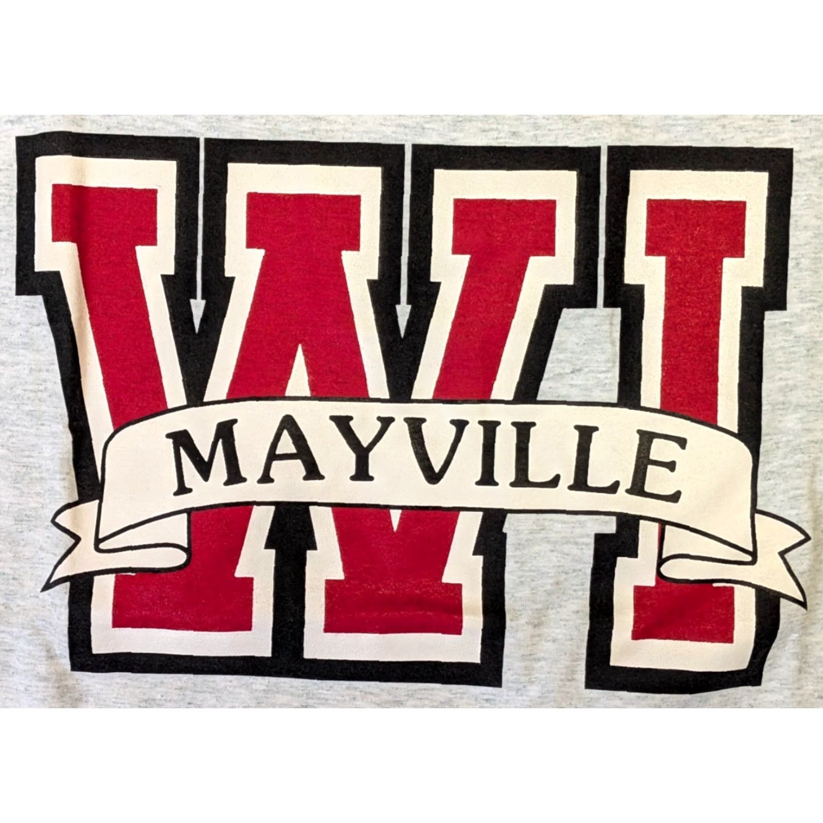 Fruit Of The Loom VINTAGE Fruit of the Loom T-Shirt Adult L Gray Souvenir Wisconsin Mayville USA Size US L / EU 52-54 / 3 - 3 Thumbnail