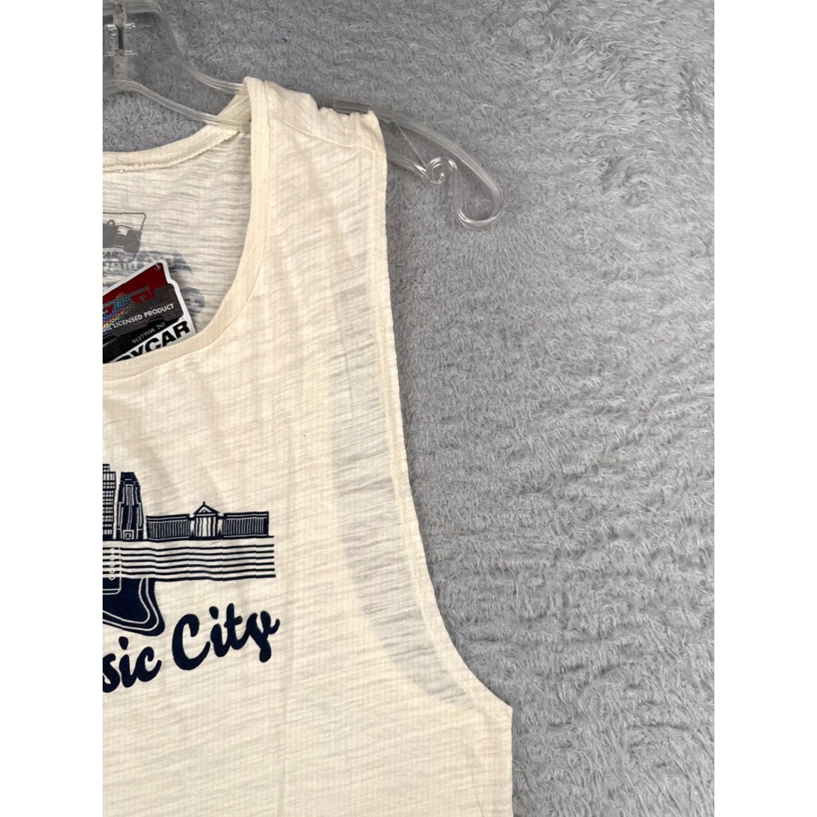 Vintage INDYCAR Shirt Womens Large Beige Heather Tank Music City Grand Prix Nashville Size L / US 10 / IT 46 - 2 Thumbnail