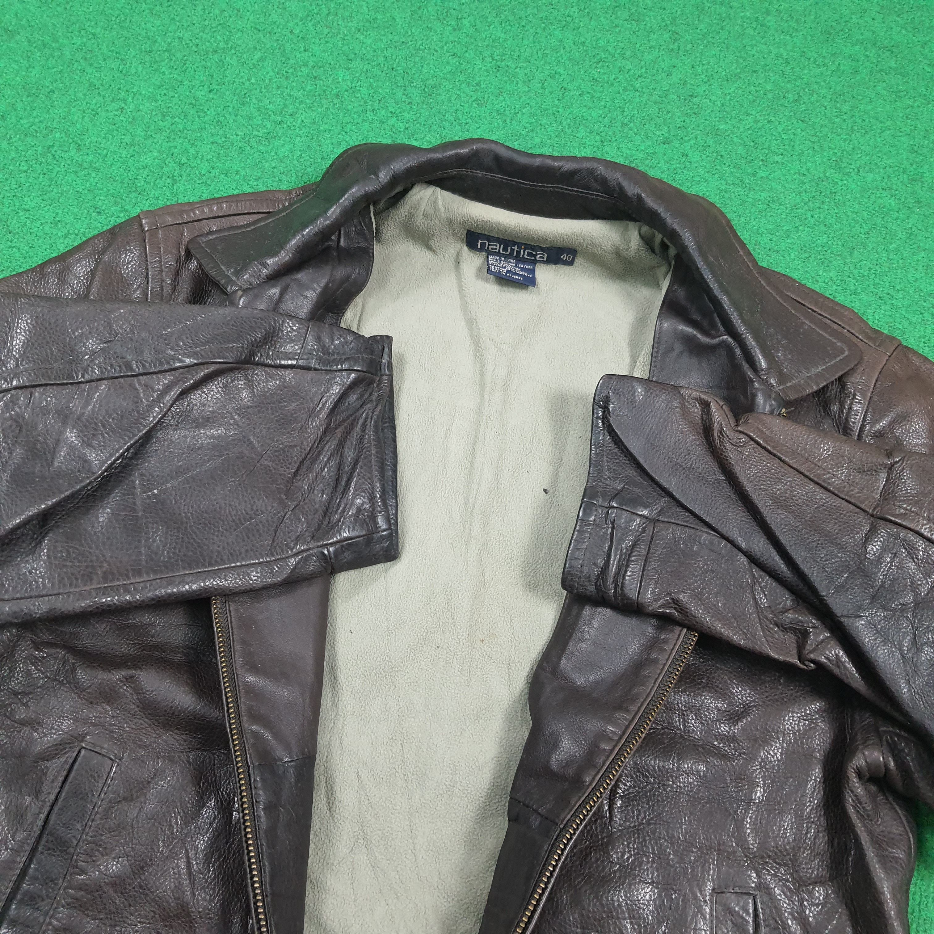 Nautica Vintage Nautica Custom Skeleton Bone Leather Jacket C290N28 Size US M / EU 48-50 / 2 - 5 Thumbnail