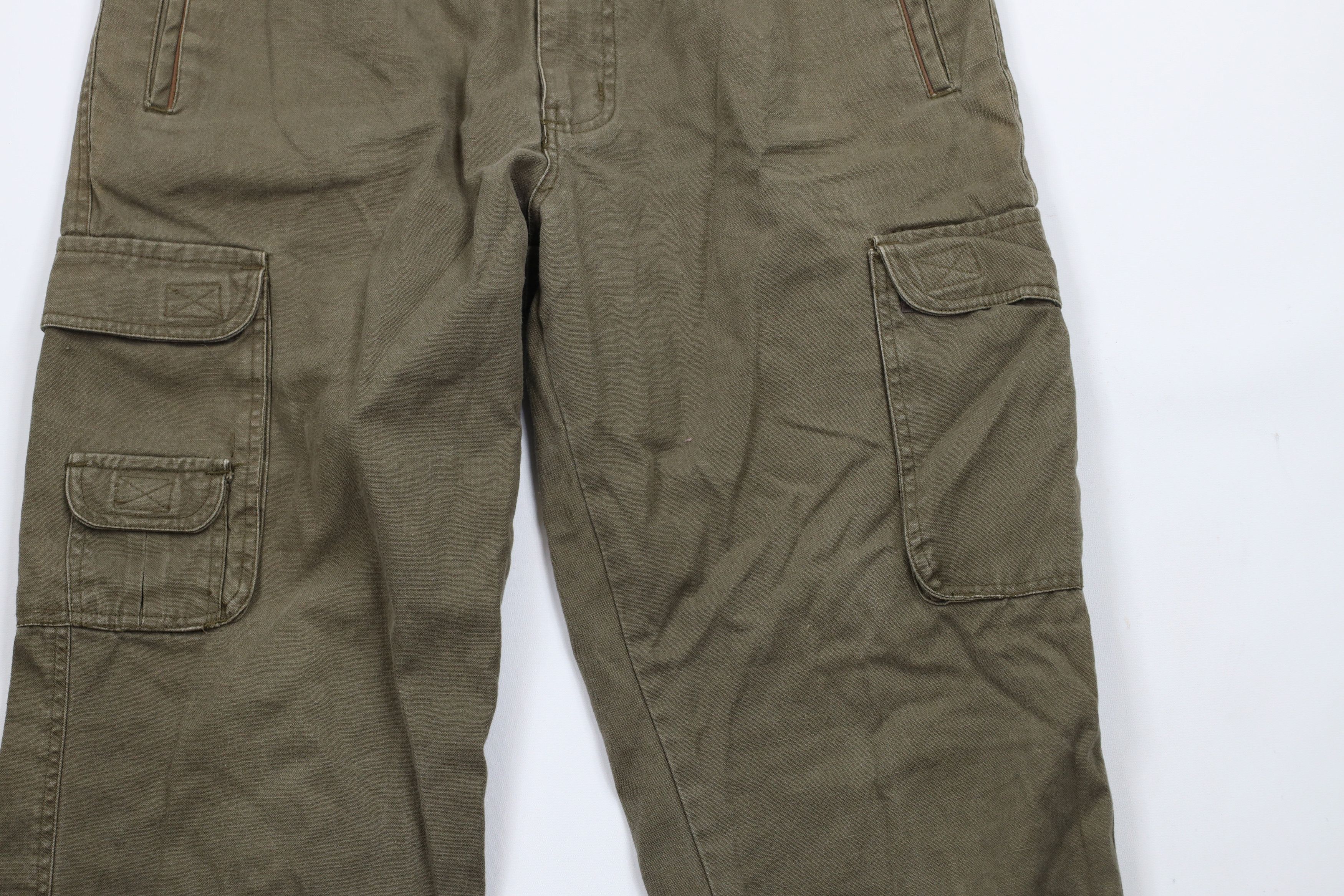 Vintage Vintage 90s Streetwear Pleated Military Surplus Cargo Pants Size US 34 / EU 50 - 3 Thumbnail