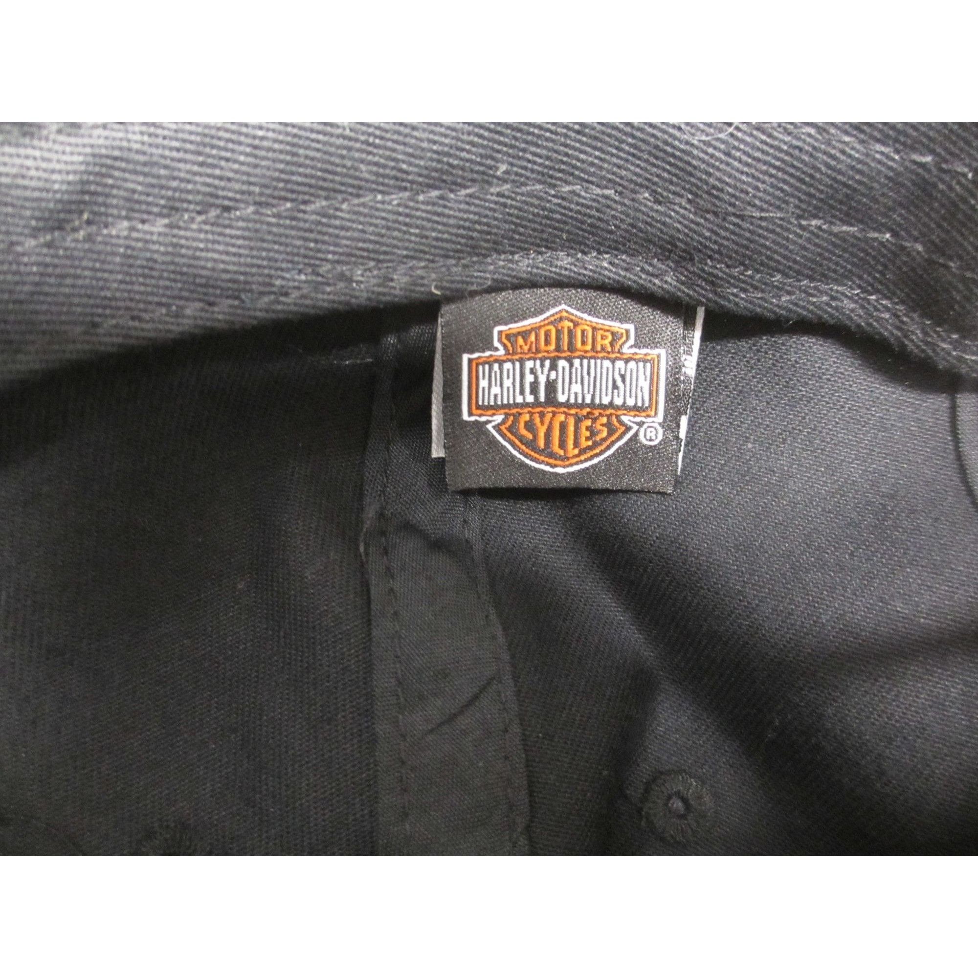 Harley Davidson Harley-Davidson Of Singapore Black Cap Adjustable Fit Embroi Size ONE SIZE - 6 Thumbnail