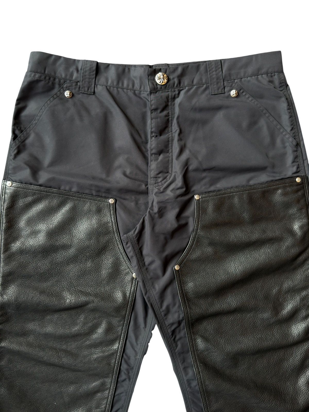 Chrome Hearts Chrome Hearts Nylon/Leather Double Knee Carpenter Pant Black Size US 36 / EU 52 - 5 Thumbnail