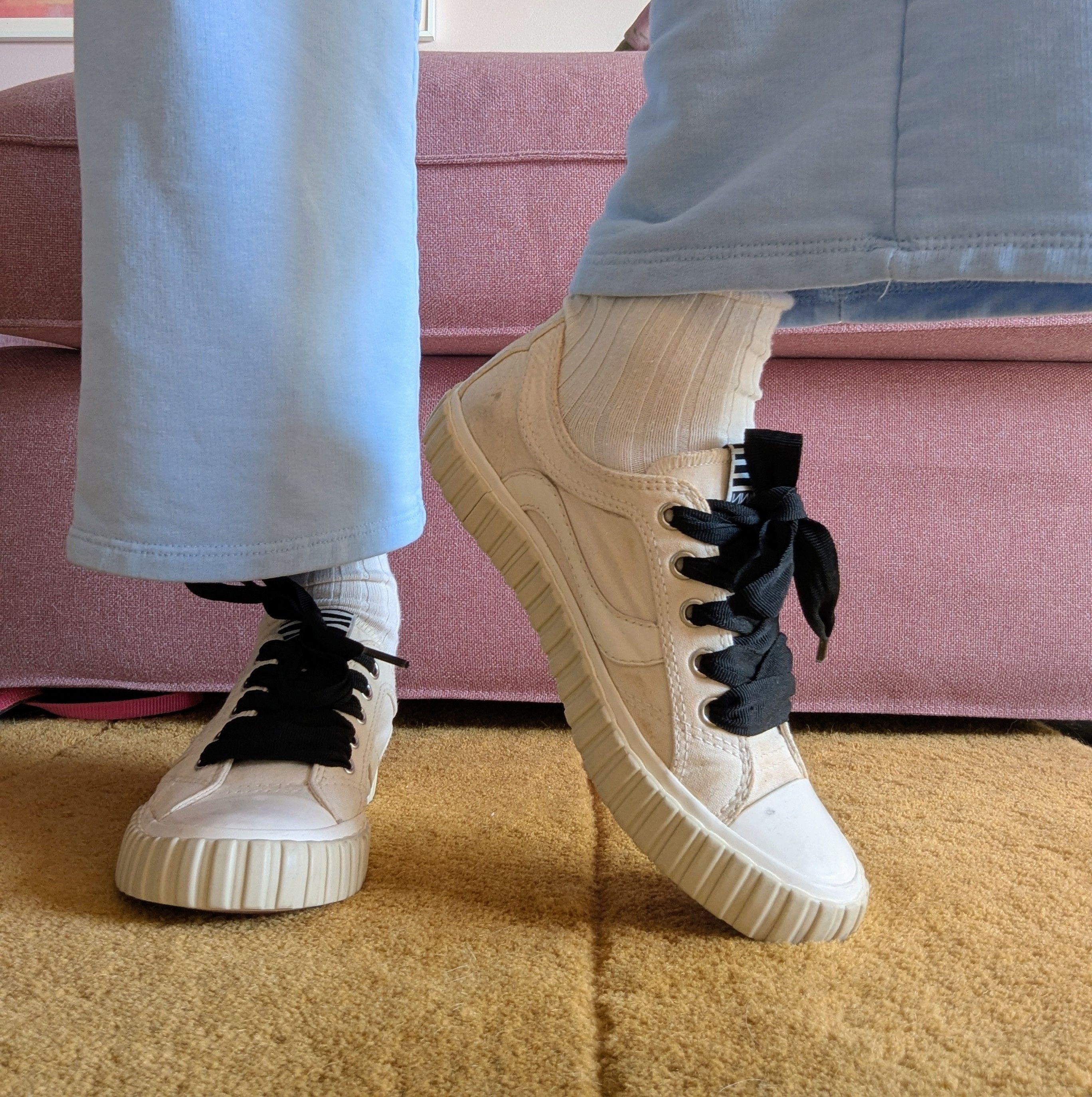 Zimmermann Zimmermann Canvas Ribbon Sneakers Cream Black 37 US 6.5 Size US 7 / IT 37 - 10 Thumbnail