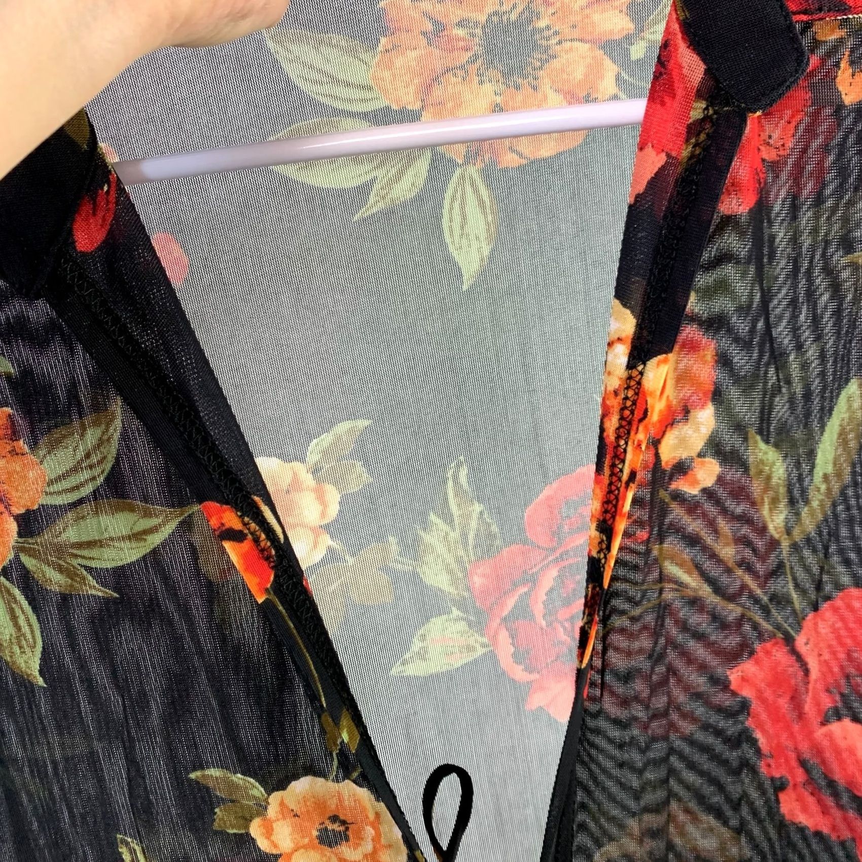 Vintage Ember Fairy Grunge Romantic Black Red Floral Sleeveless Dress Small Women Casual Party Size S / US 4 / IT 40 - 5 Thumbnail