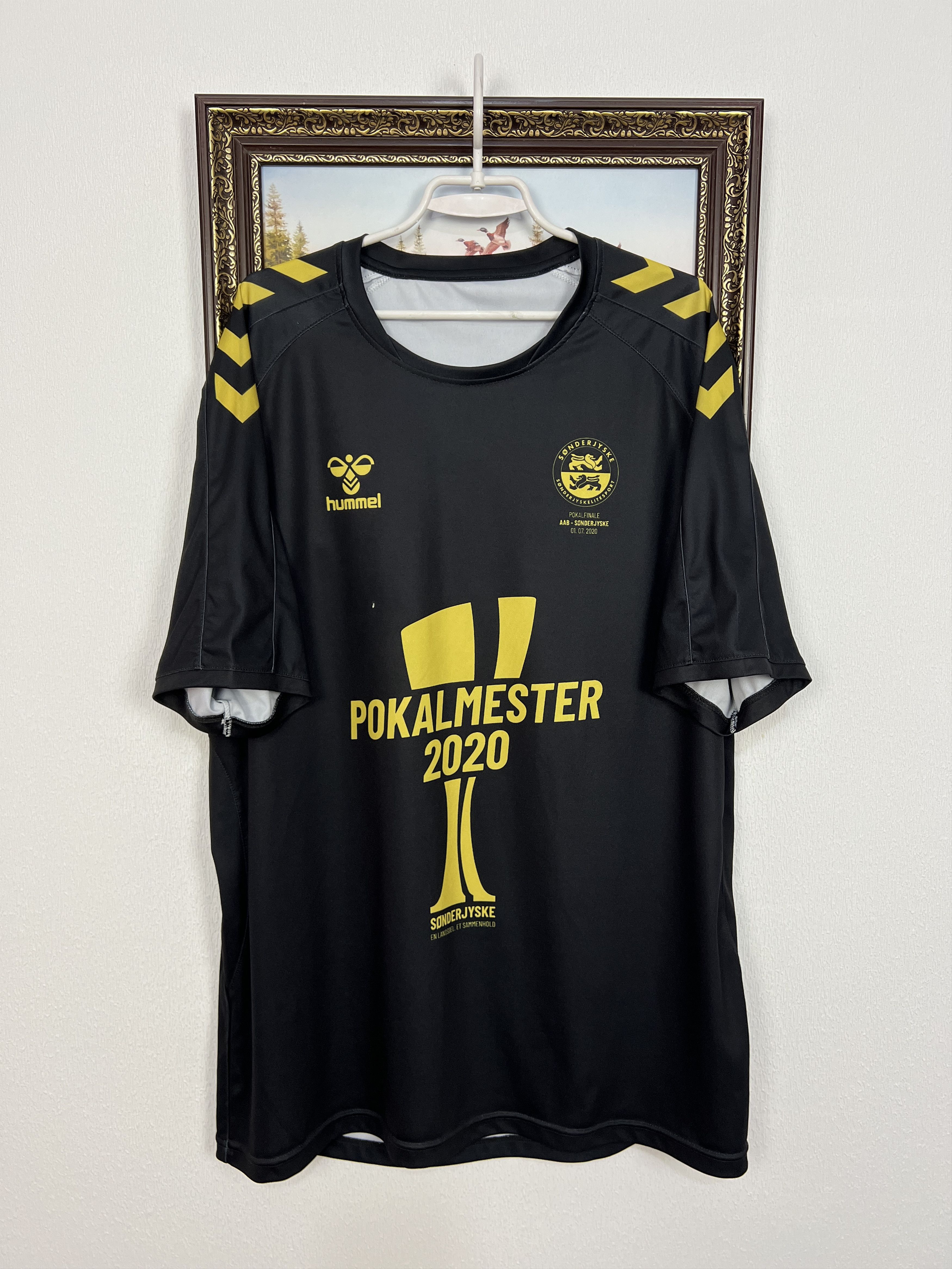 Hummel Pokalmester Sonderjyske Football Shirt Soccer Jersey Trikot Size US XXL / EU 58 / 5 - 1 Thumbnail