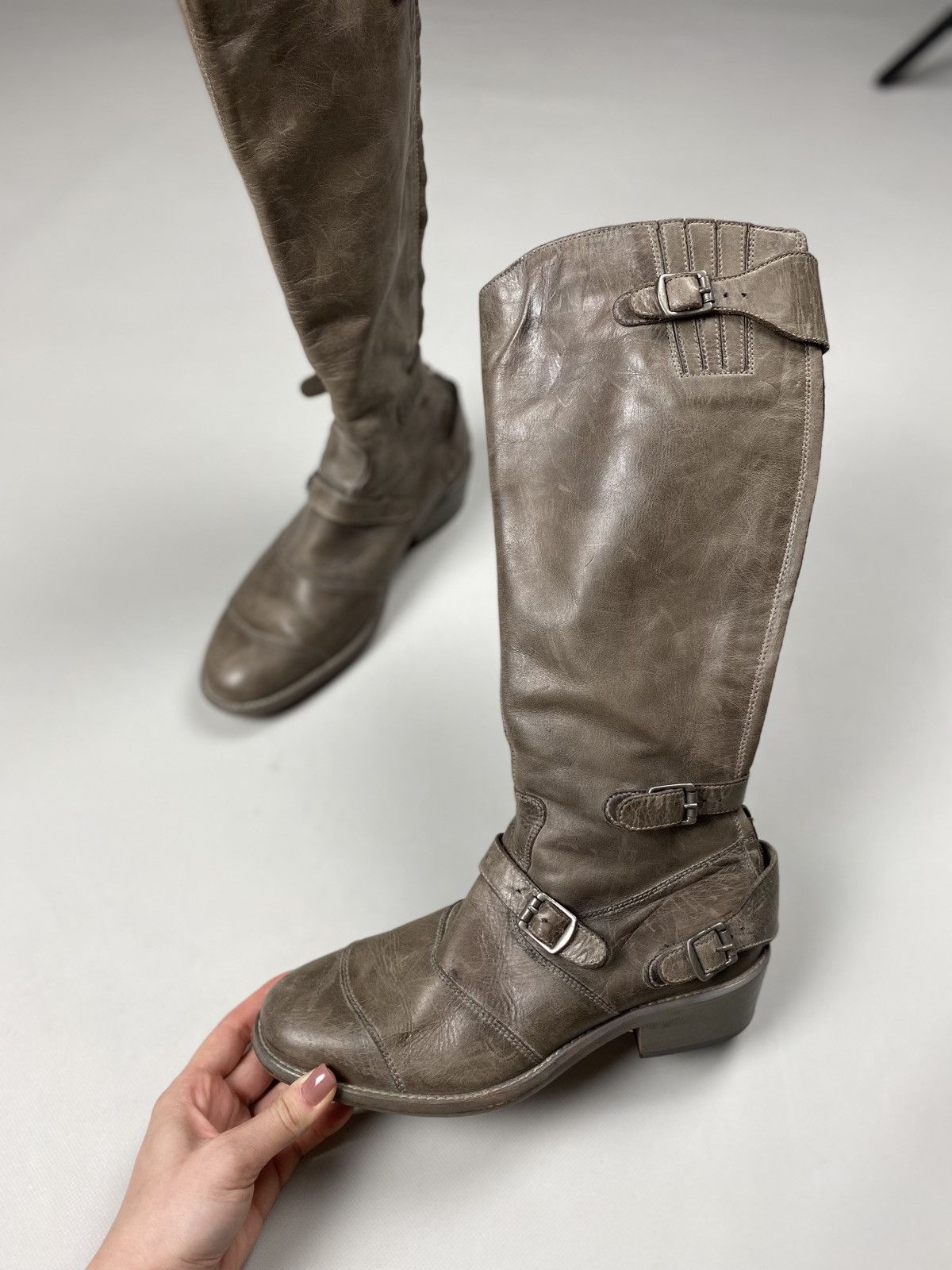 Belstaff Belstaff Trialmaster leather over the knee biker boots shoes Size US 8 / IT 38 - 7 Thumbnail