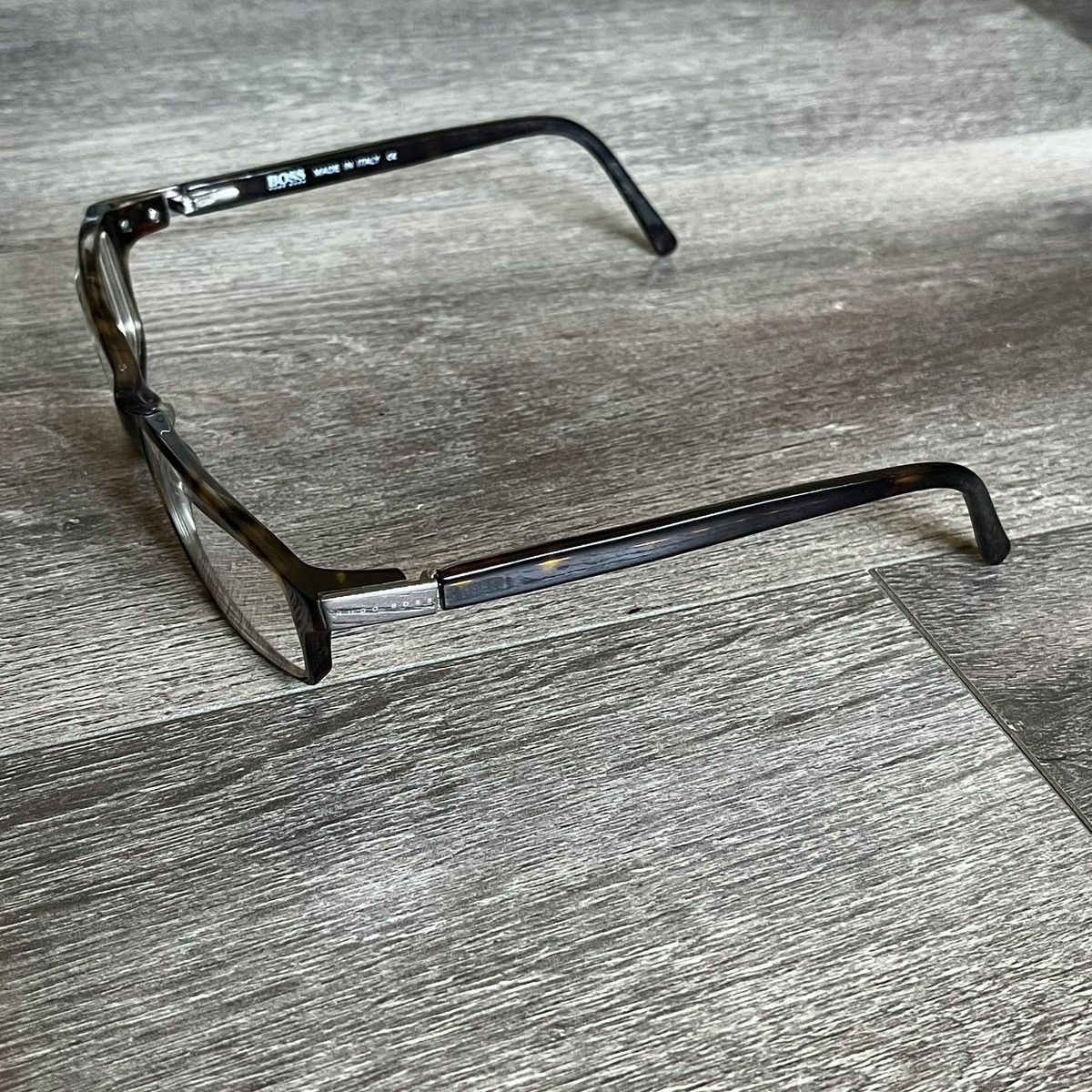 Hugo Boss Hugo Boss Eyeglasses Rectangle Frames Brown Tortoise Havana Size ONE SIZE - 4 Thumbnail